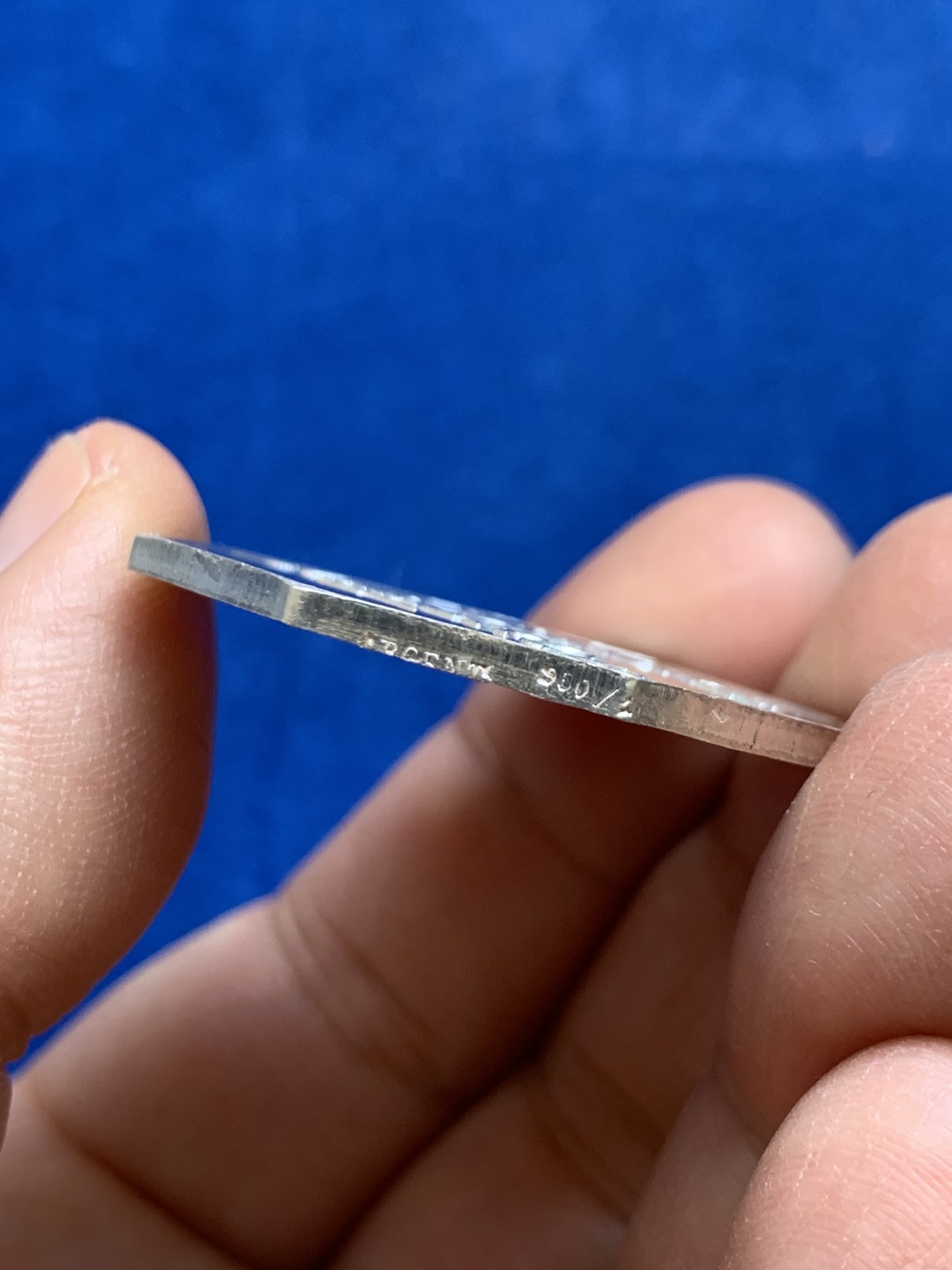 《竞宝斋》第237场- 周日，周一，周二，周日 疯狂4连拍 (全场包邮) 法国康布雷商会八角银质代币，19.33g，35.5mm，野猪头+菱形银标，原光