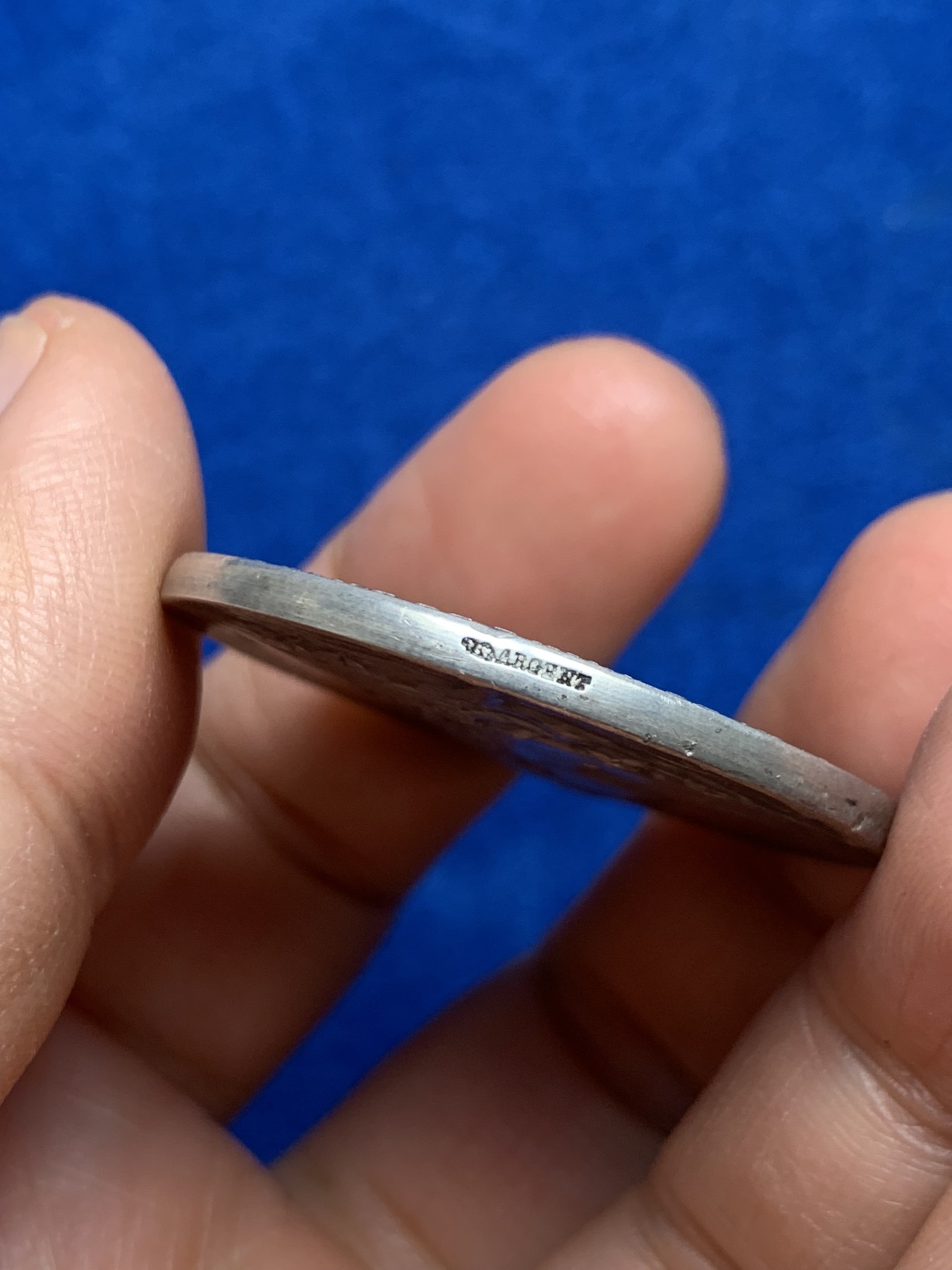 《竞宝斋》第237场- 周日，周一，周二，周日 疯狂4连拍 (全场包邮) 法国玛丽安娜银章，卢瓦尔-谢尔省农业展，33.53g，40mm，丰饶角边铭，边有轻磕