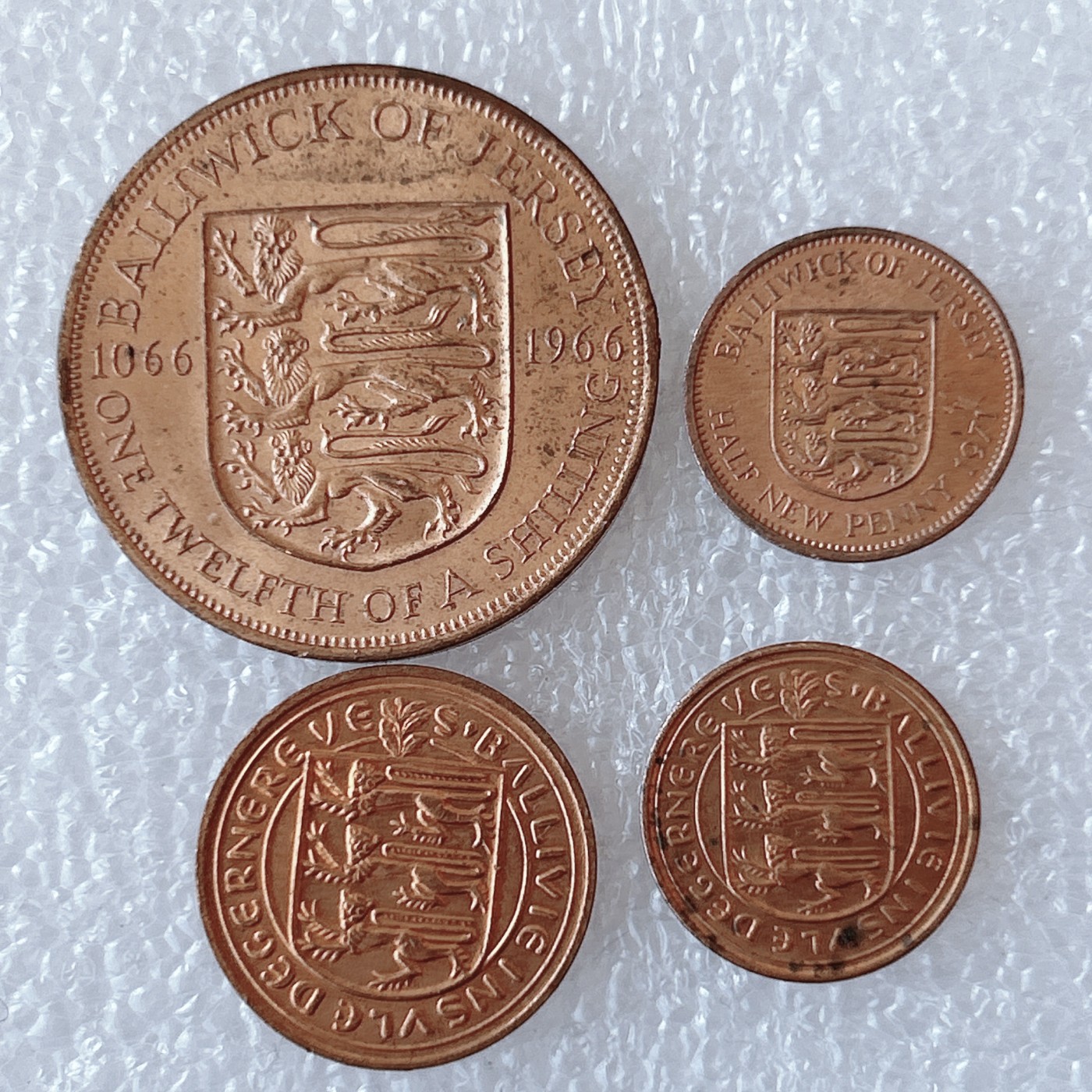 第一海外回流一元起拍收藏 散币场 第59期 根西岛硬币 4枚