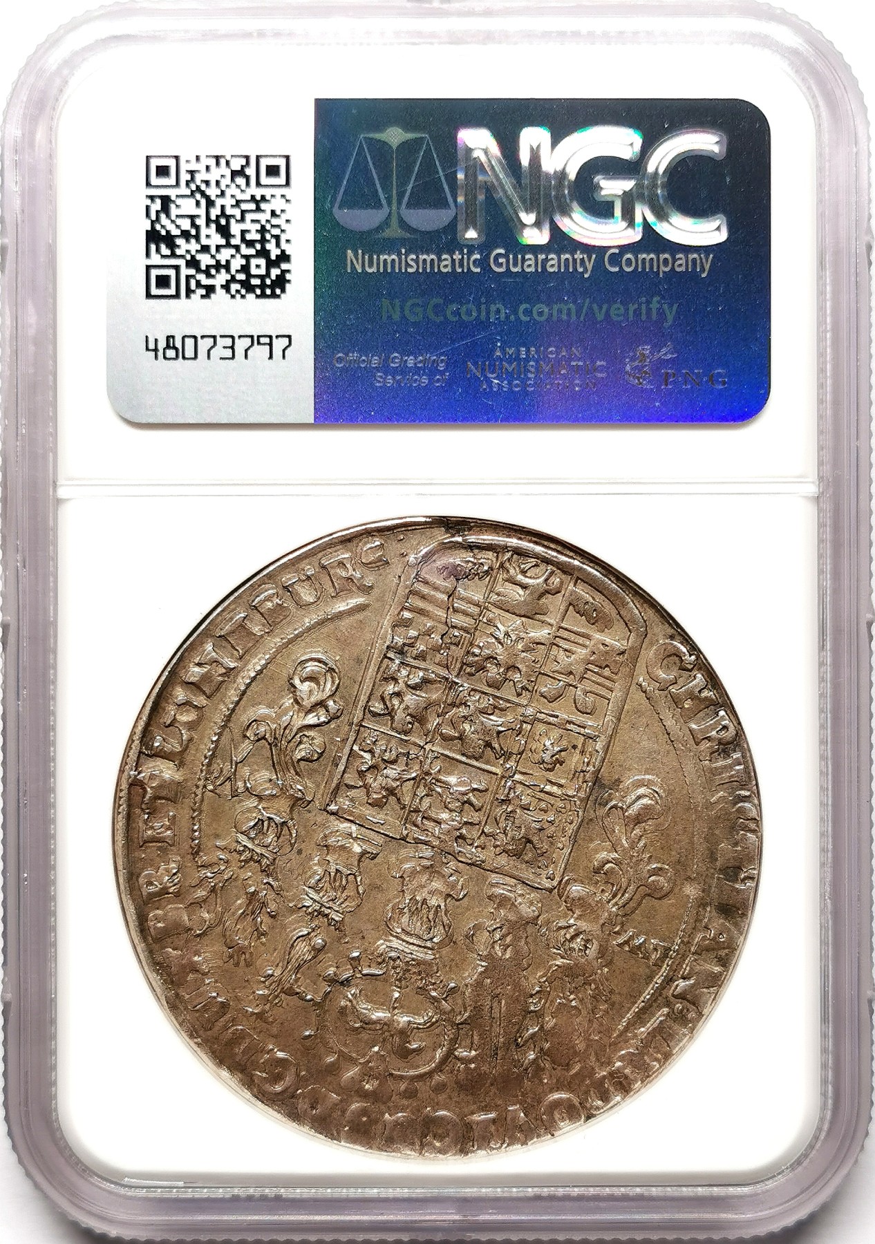 凡希社世界钱币微拍第二百五十九期 荐！1656LW布伦瑞克-吕内堡-策勒飞马大型泰勒NGC-MS62  淡金色包浆，N冠军分！