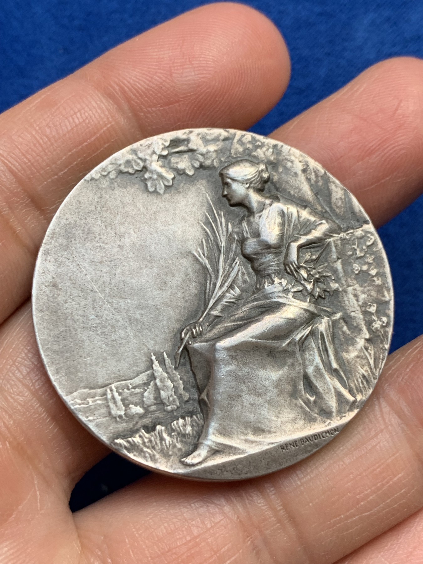 《竞宝斋》第237场- 周日，周一，周二，周日 疯狂4连拍 (全场包邮) 法国银章，由汽车提供，32.35g，41.2mm，野猪头+菱形银标