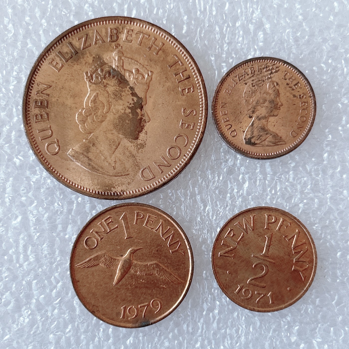 第一海外回流一元起拍收藏 散币场 第59期 根西岛硬币 4枚