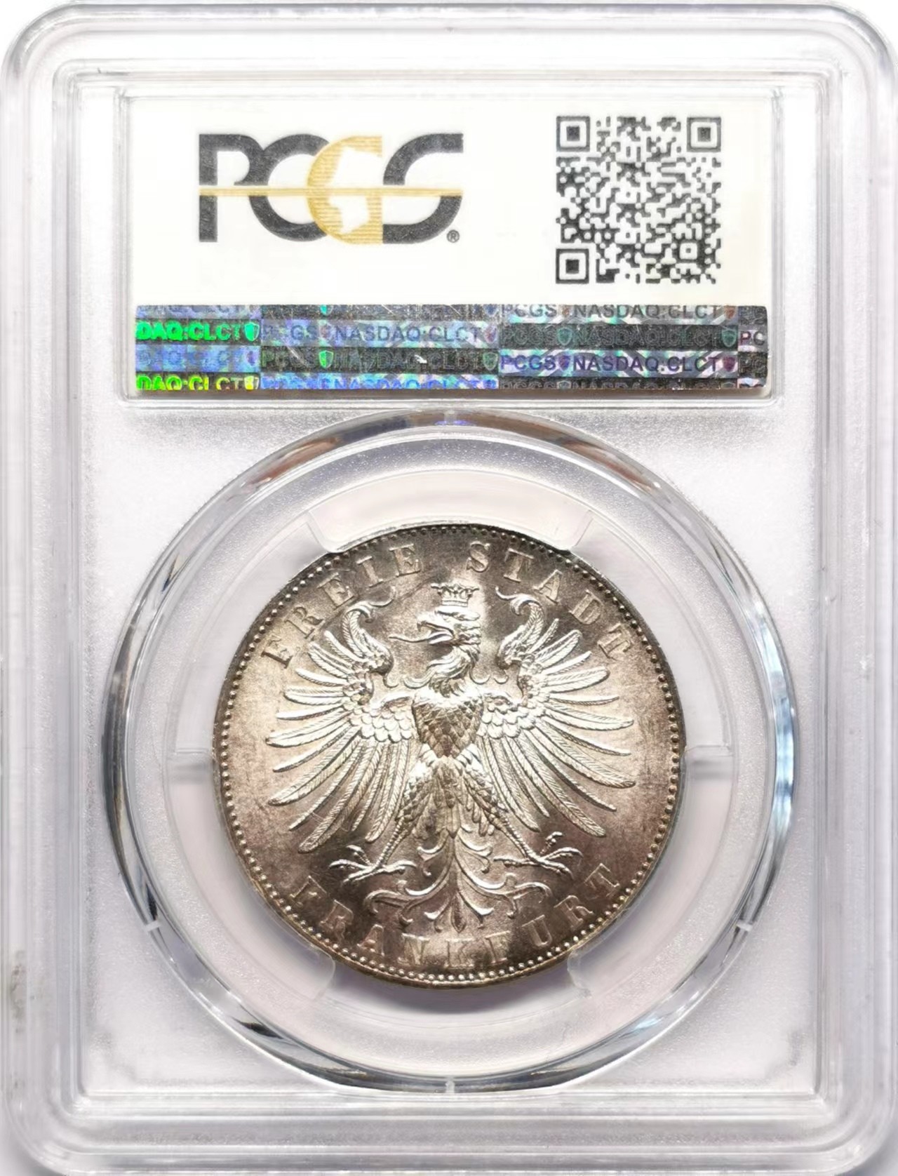 凡希社世界钱币微拍第二百五十九期 1862法兰克福射击节纪念泰勒PCGS-MS64