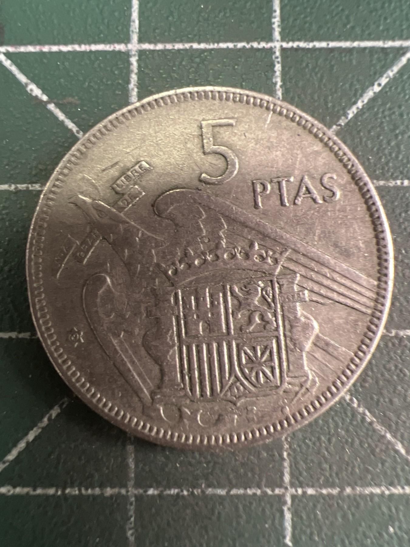 第589期 硬币专场 （无押金，捡漏，全场50包邮，偏远地区除外，接收代拍业务） 西班牙5比塞塔