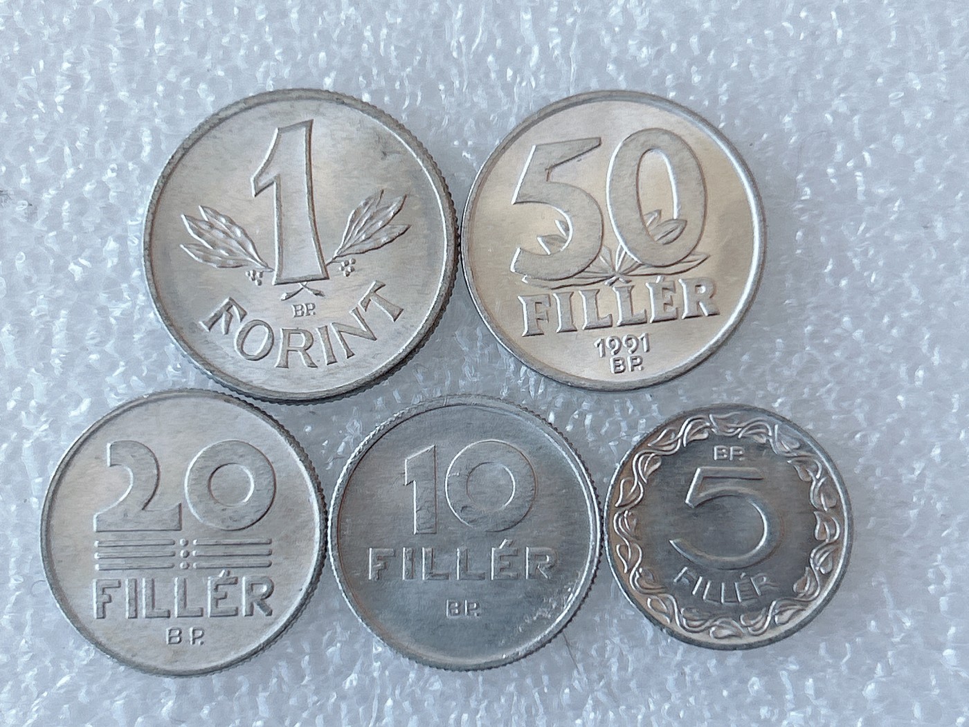 第一海外回流一元起拍收藏 散币场 第59期 匈牙利铝币 5枚