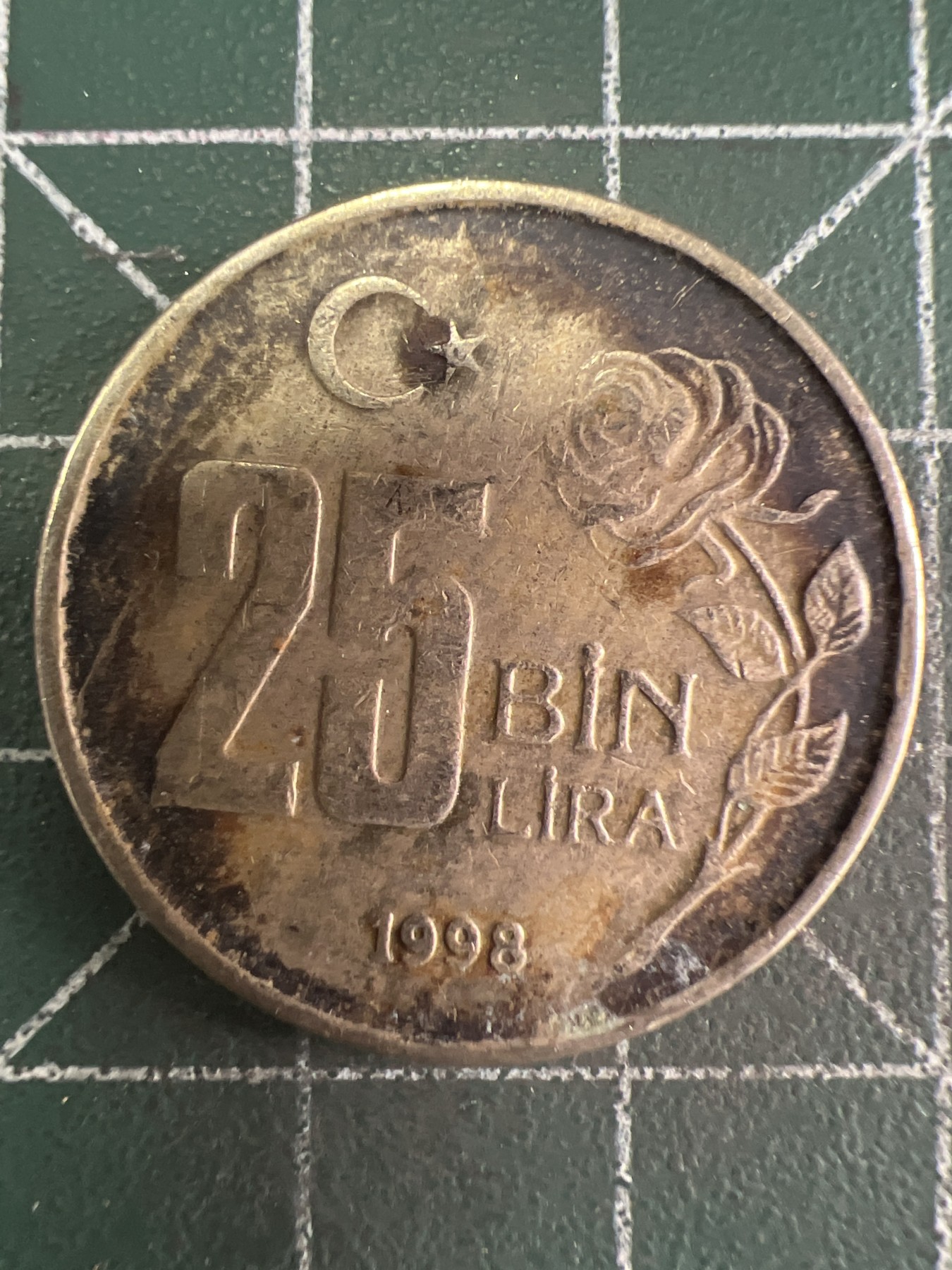 第589期 硬币专场 （无押金，捡漏，全场50包邮，偏远地区除外，接收代拍业务） 土耳其25bin里拉