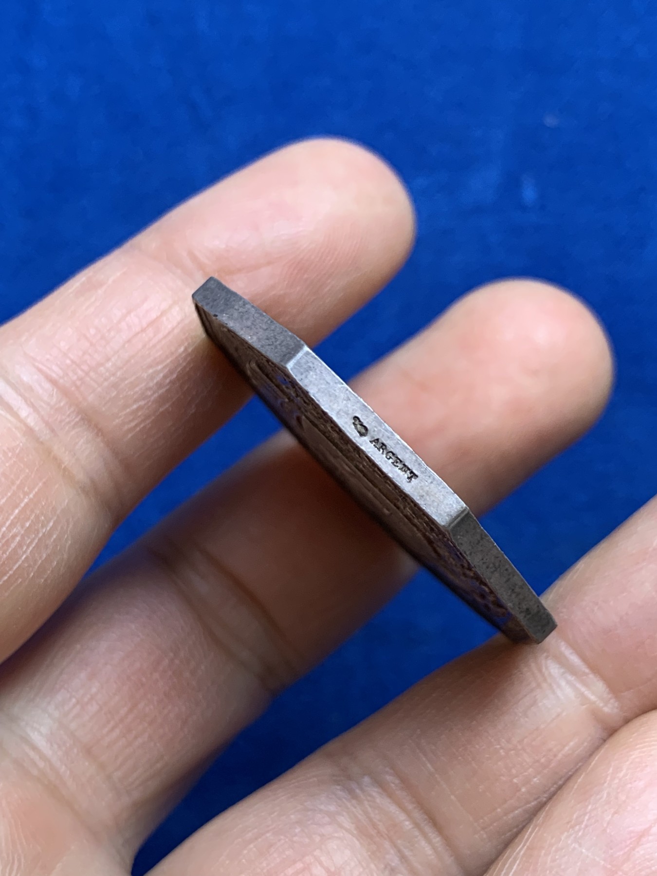 《竞宝斋》第237场- 周日，周一，周二，周日 疯狂4连拍 (全场包邮) 法国八角银章，里尔储蓄银行，21.34g，36.5mm，丰饶角边铭，大规格，油性包浆状态很好