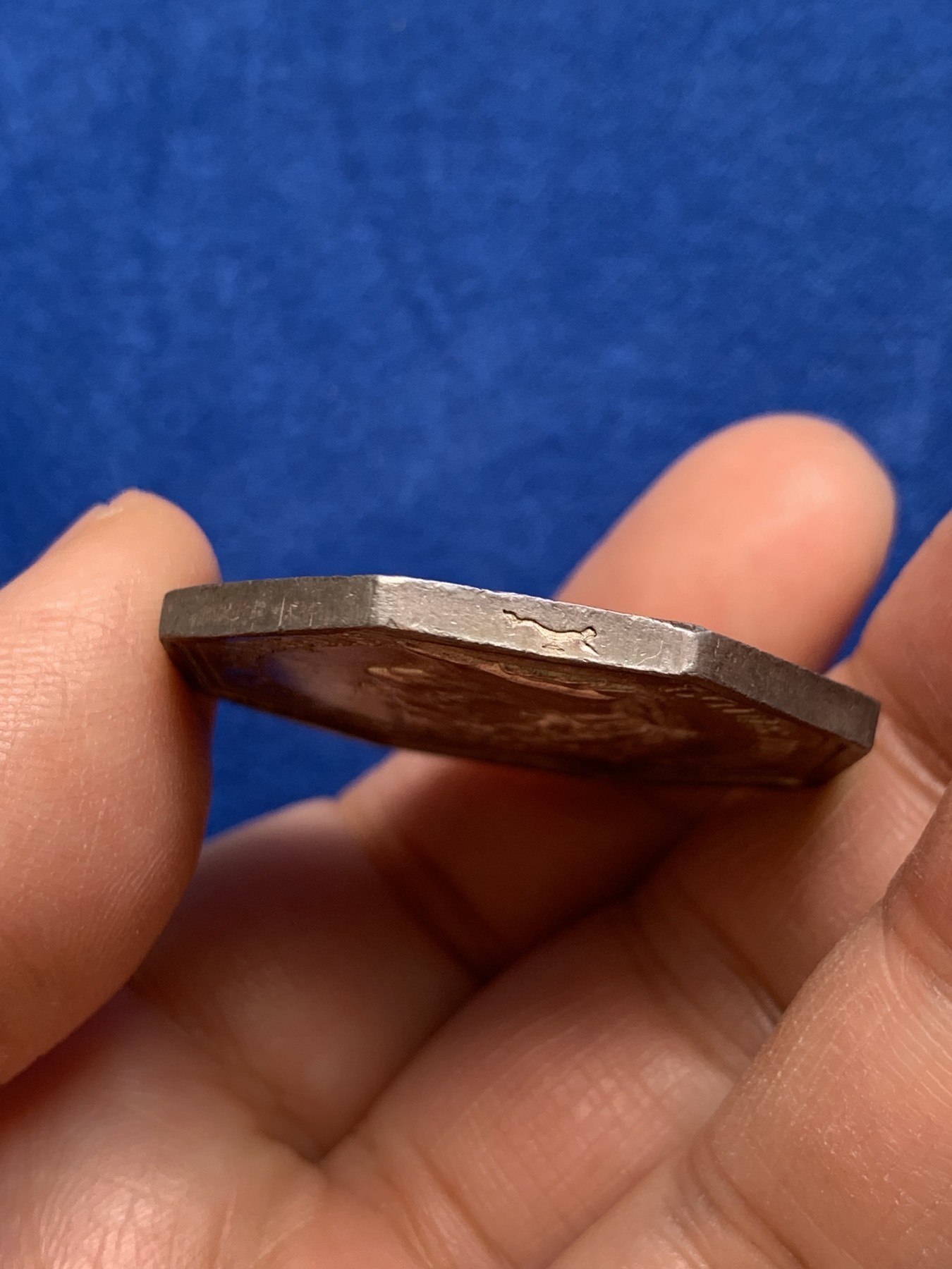 《竞宝斋》第237场- 周日，周一，周二，周日 疯狂4连拍 (全场包邮) 法国 1832-1841 八角银质代币，凤凰火灾保险公司，涅槃重生 菲利普一世头像，神灯边铭 22.82克，36毫米