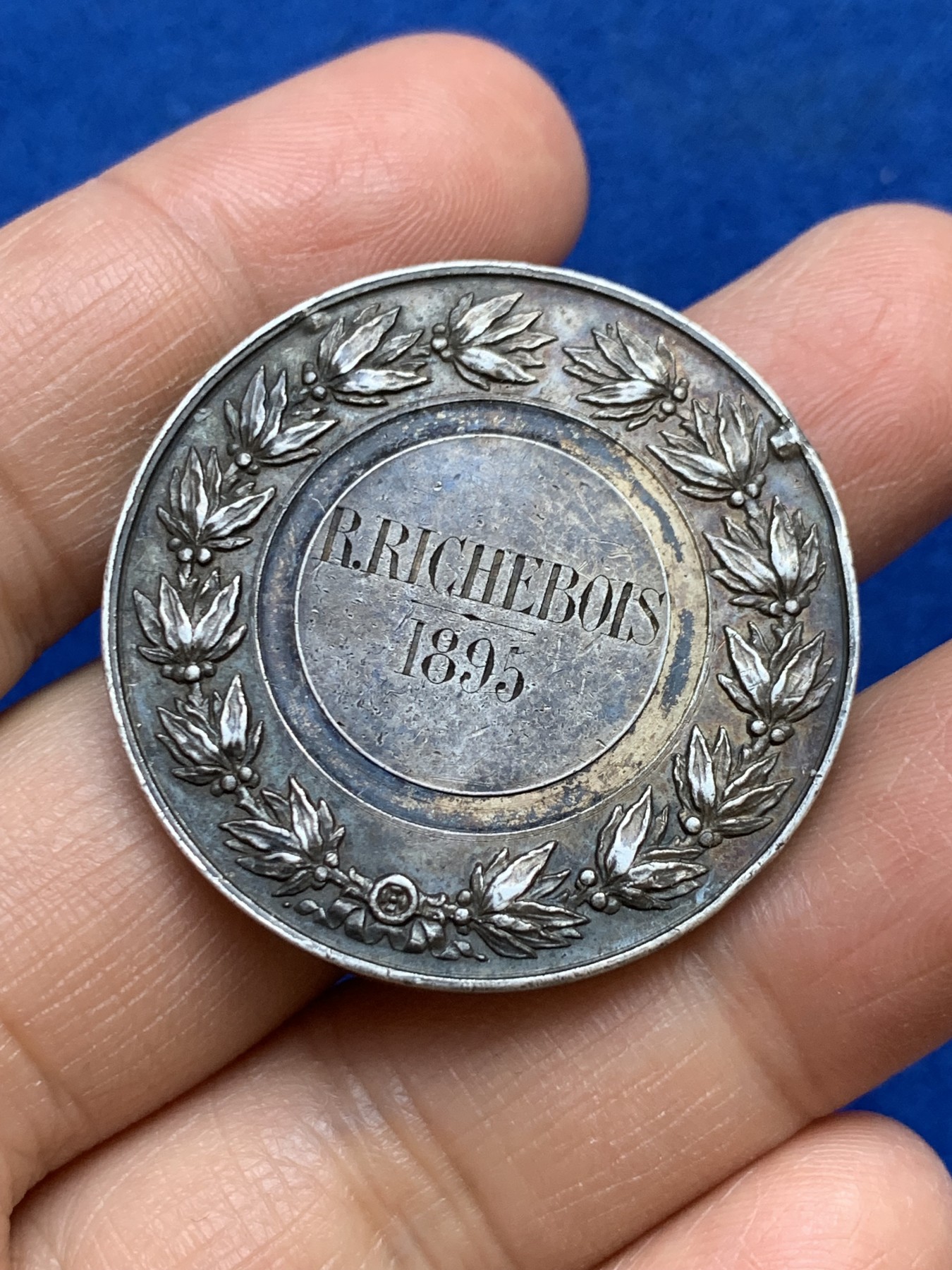 《竞宝斋》第237场- 周日，周一，周二，周日 疯狂4连拍 (全场包邮) 法国玛丽安娜银章，22.6g，36.5mm，丰饶角边铭，去吊环