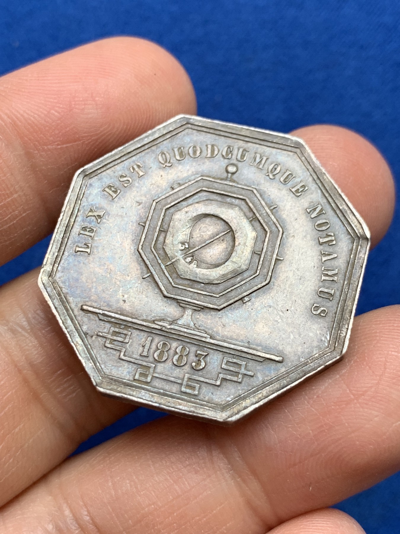 《竞宝斋》第237场- 周日，周一，周二，周日 疯狂4连拍 (全场包邮) 法国八角银章，里昂公证人，16.46g，32.6mm，丰饶角边铭