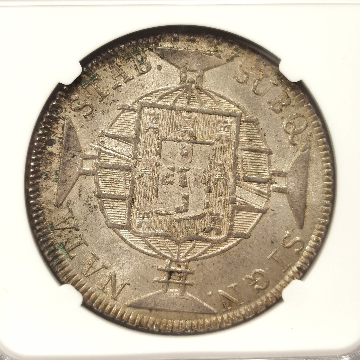 博洋堂“芳菲春韵”3月精品大拍专场暨第166期（全场包邮） NGC MS64 葡属巴西1819年R版960R大银币，丝滑包浆状态，打制极佳，藏家收藏首选