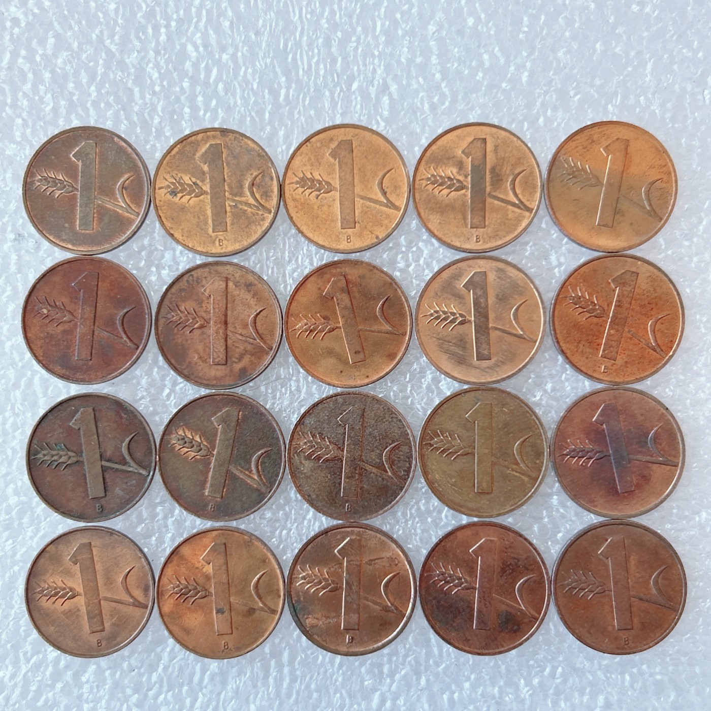 第一海外回流一元起拍收藏 散币场 第59期 瑞士1分铜币 20枚