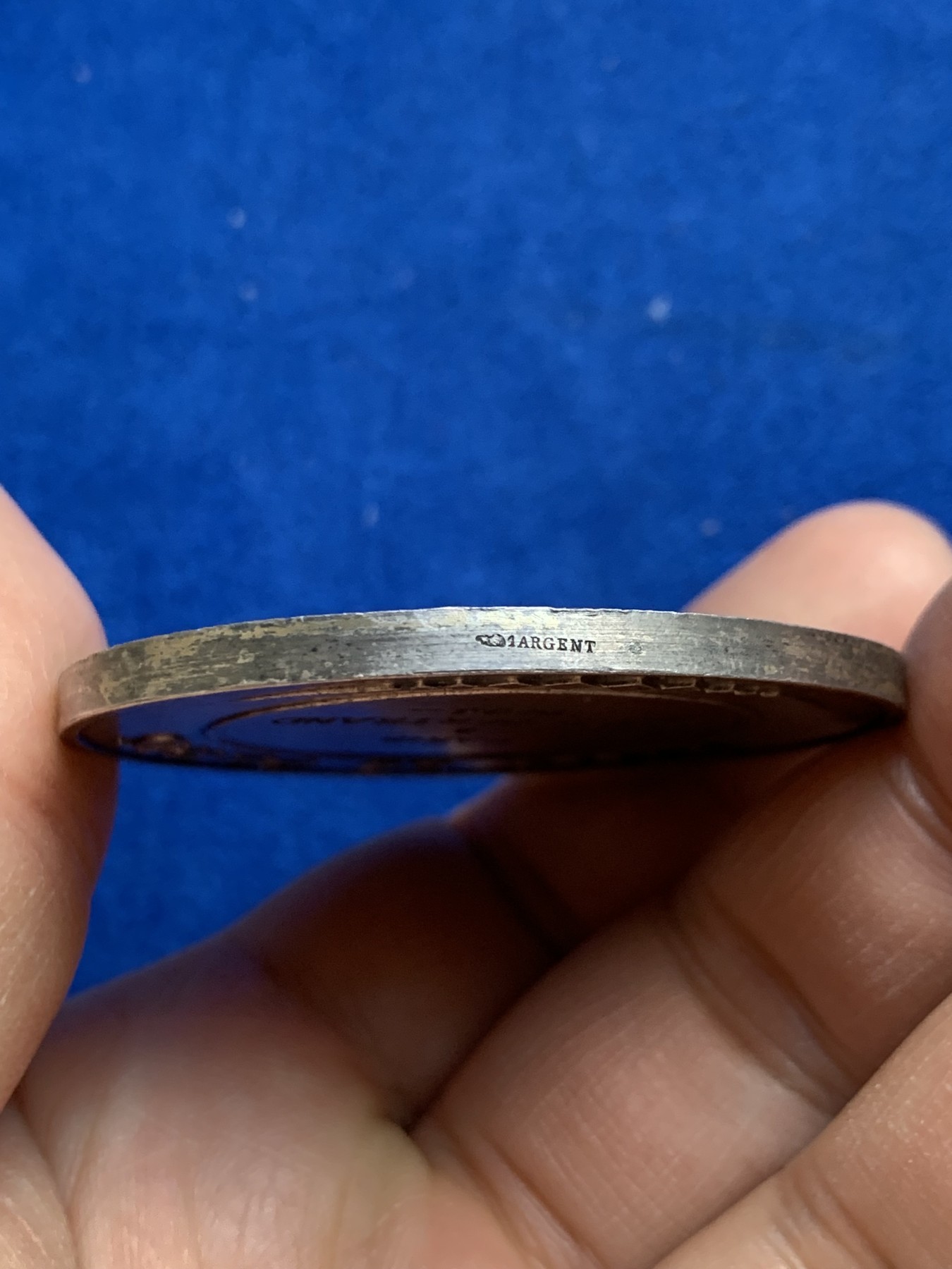 《竞宝斋》第237场- 周日，周一，周二，周日 疯狂4连拍 (全场包邮) 法国1964年巴黎市银质奖章，61.23g，49.8mm，丰饶角+1银标