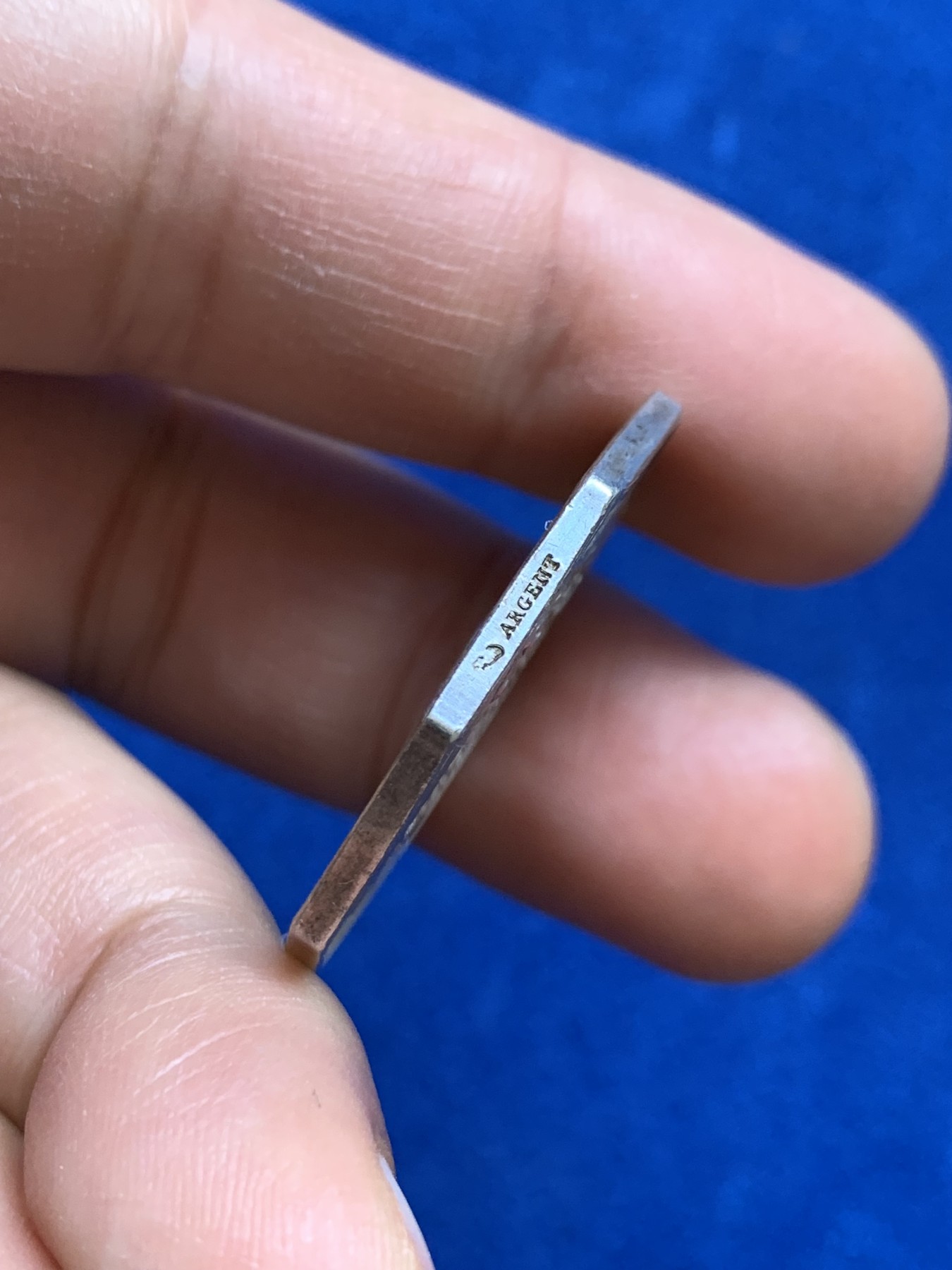 《竞宝斋》第237场- 周日，周一，周二，周日 疯狂4连拍 (全场包邮) 法国沙托丹公证人八角银质代币，12.14g，30.3mm，丰饶角边铭