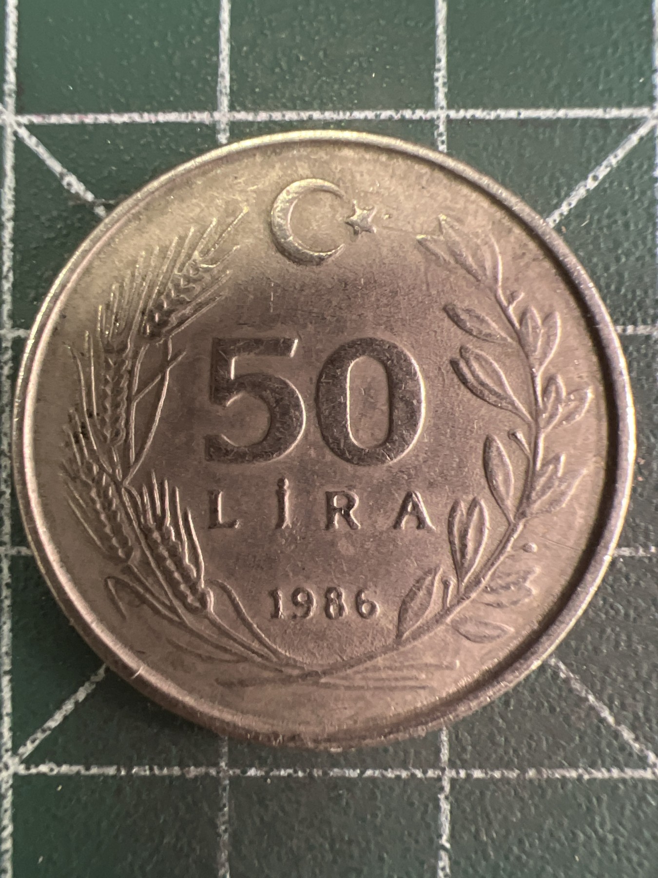 第569期 硬币专场 （无押金，捡漏，全场50包邮，偏远地区除外，接收代拍业务） 土耳其50里拉  1986年