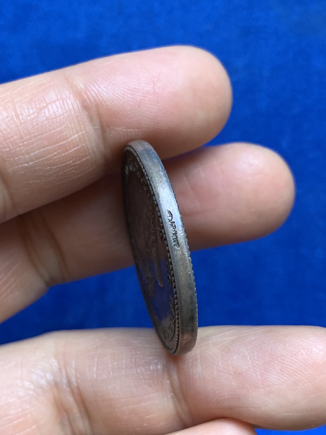 《竞宝斋》第237场- 周日，周一，周二，周日 疯狂4连拍 (全场包邮) 法国拿破仑里昂股票经纪人银质代币，19.84g，31.8mm，手指边铭，厚重