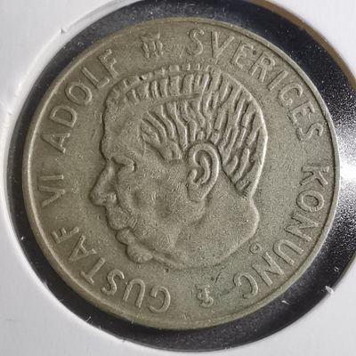 沼泽如烟--第235场 - 瑞典1952年1克朗银币