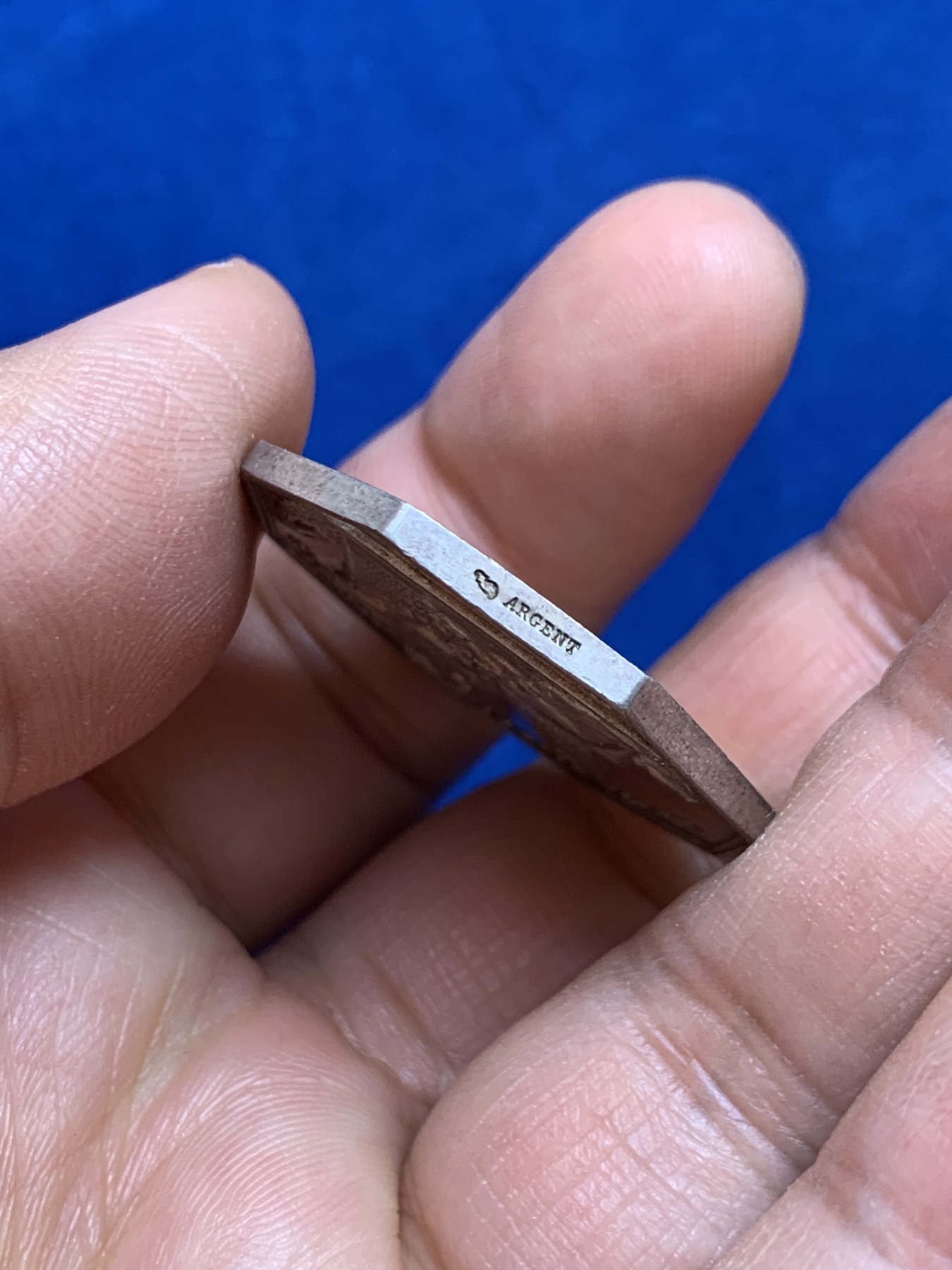 《竞宝斋》第237场- 周日，周一，周二，周日 疯狂4连拍 (全场包邮) 法国八角银章，罗纳公证处，16.73g，32.3mm，丰饶角边铭