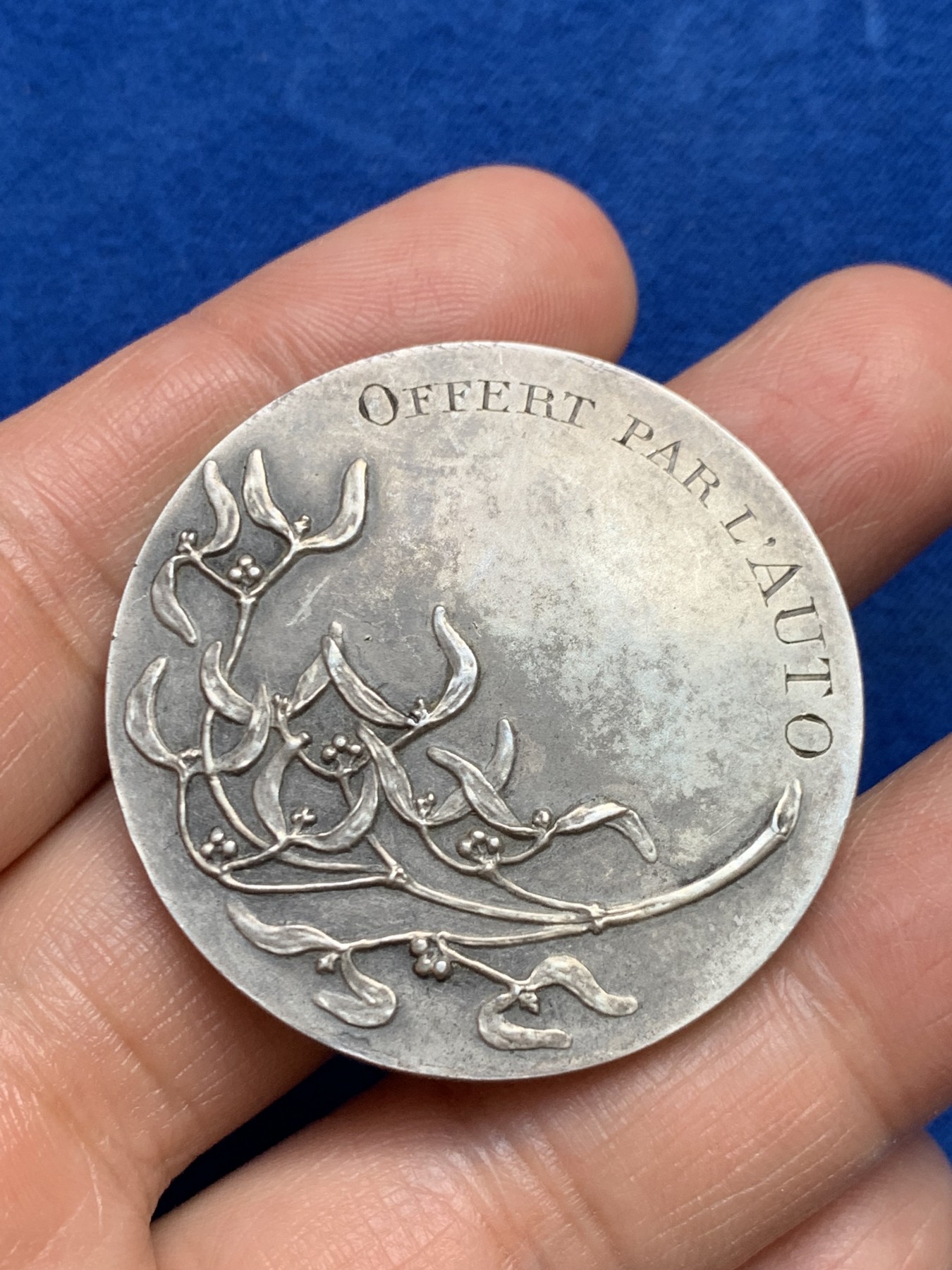 《竞宝斋》第237场- 周日，周一，周二，周日 疯狂4连拍 (全场包邮) 法国银章，由汽车提供，32.35g，41.2mm，野猪头+菱形银标