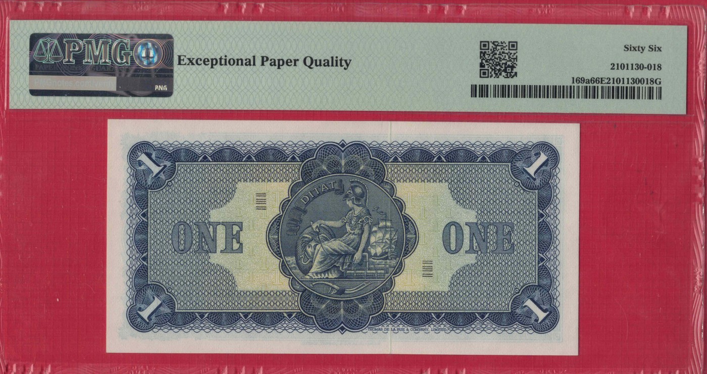 苏格兰1969年1镑 P-169a 欧洲纸币 实物图 UNC
