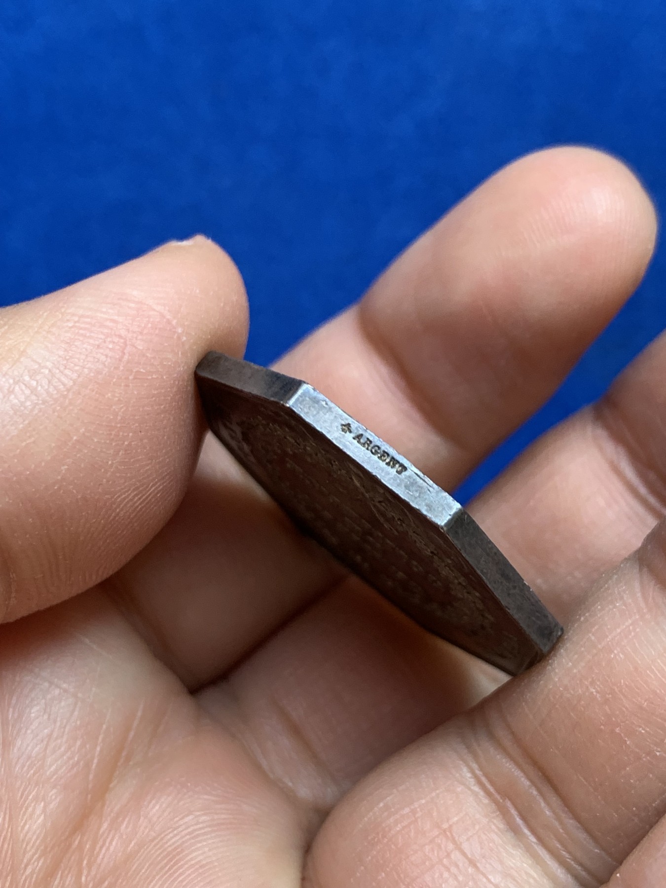 《竞宝斋》第237场- 周日，周一，周二，周日 疯狂4连拍 (全场包邮) 法国八角银章，里昂商会，16.46g，31.8mm，蜜蜂边铭