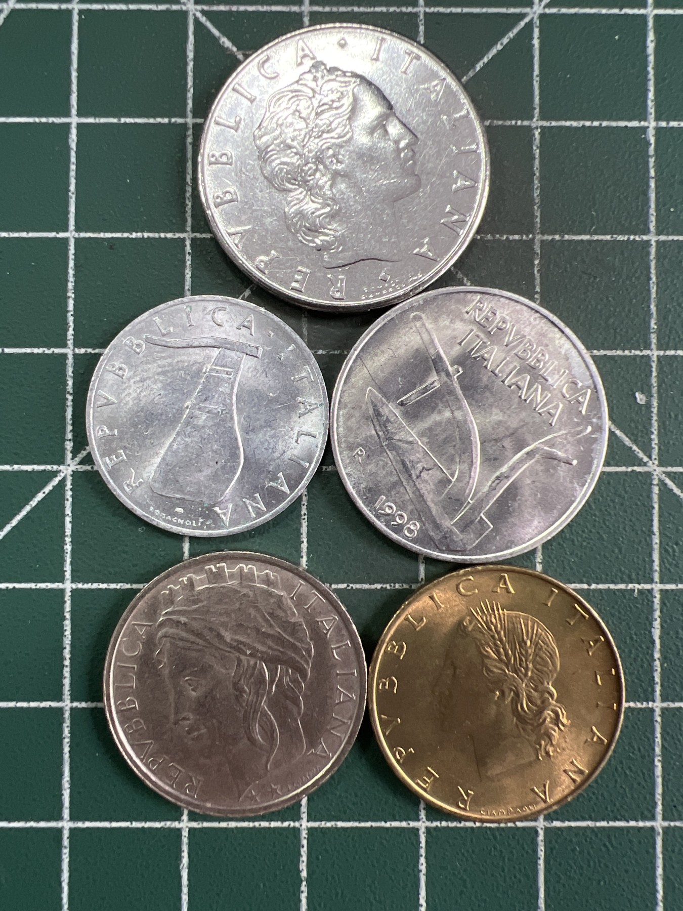 第514期  硬币专场 （无押金，捡漏，全场50包邮，偏远地区除外，接收代拍业务） 意大利五枚