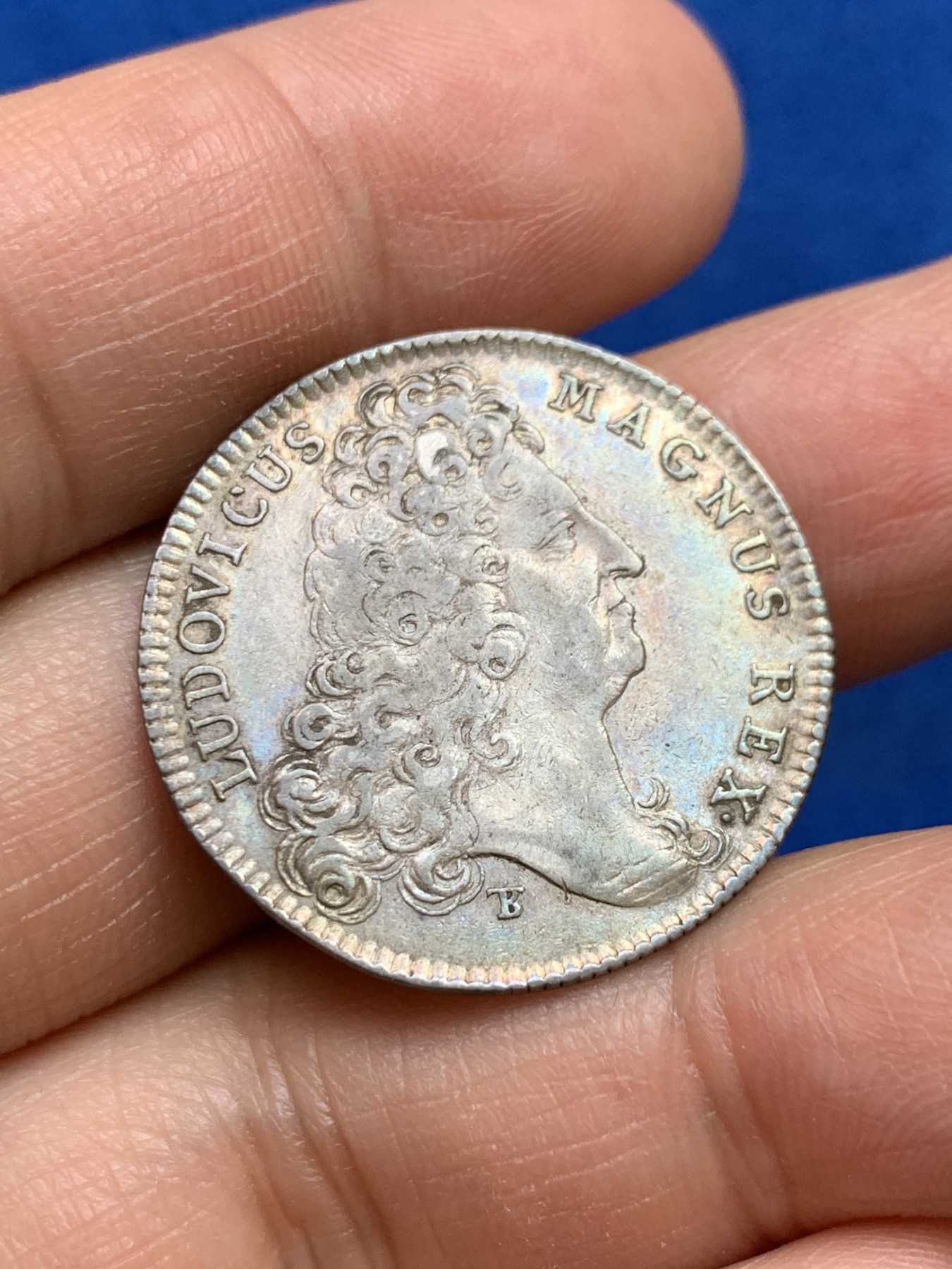 《竞宝斋》第237场- 周日，周一，周二，周日 疯狂4连拍 (全场包邮) 法国1706年路易十四时期巴黎行政管理局银质jeton，6.09g，28.6mm，