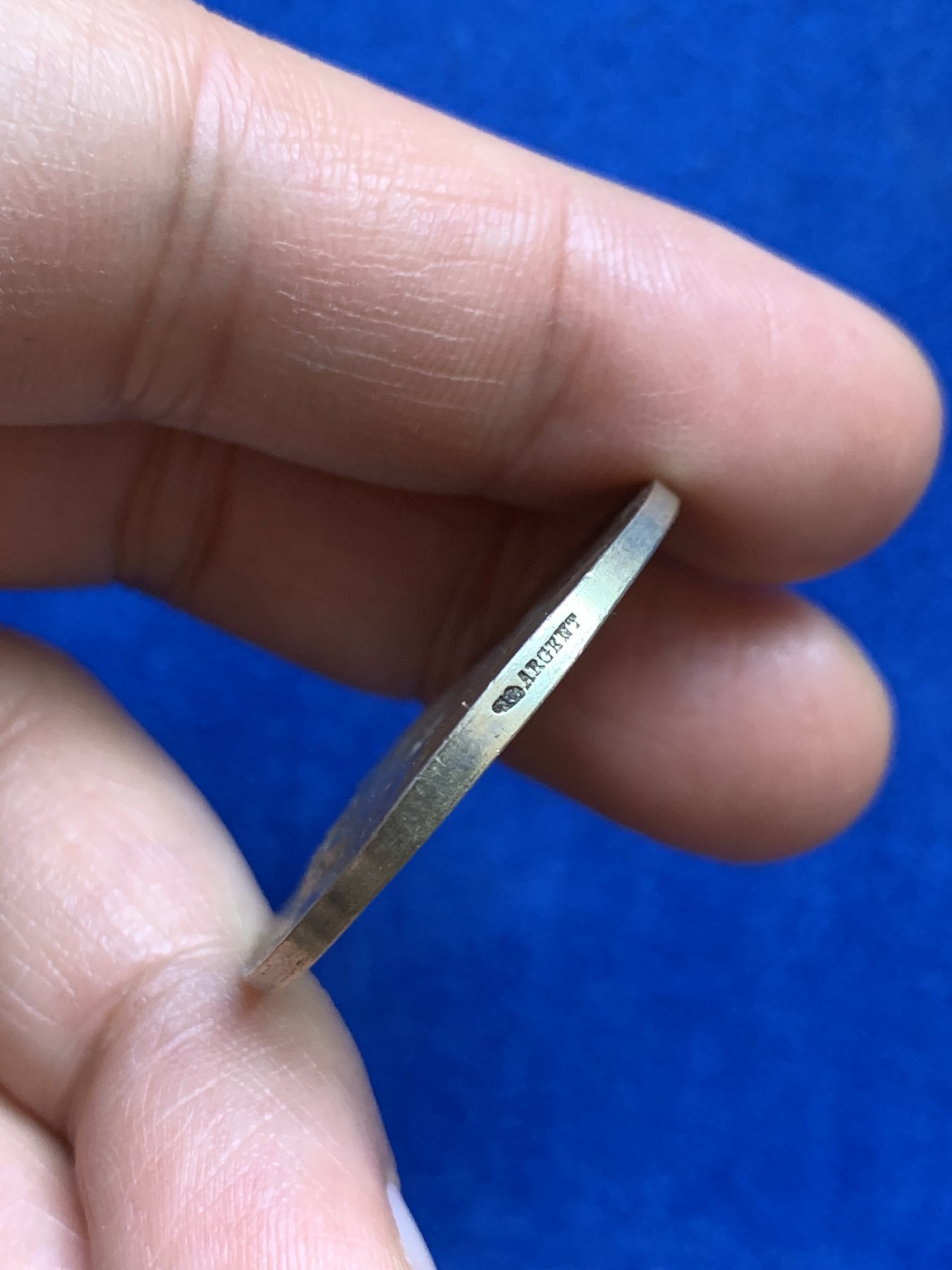 《竞宝斋》第237场- 周日，周一，周二，周日 疯狂4连拍 (全场包邮) 法国玛丽安娜鎏金银章，由鲁昂市议员Louis Ricard提供，15.51g，32.1mm，丰饶角边铭