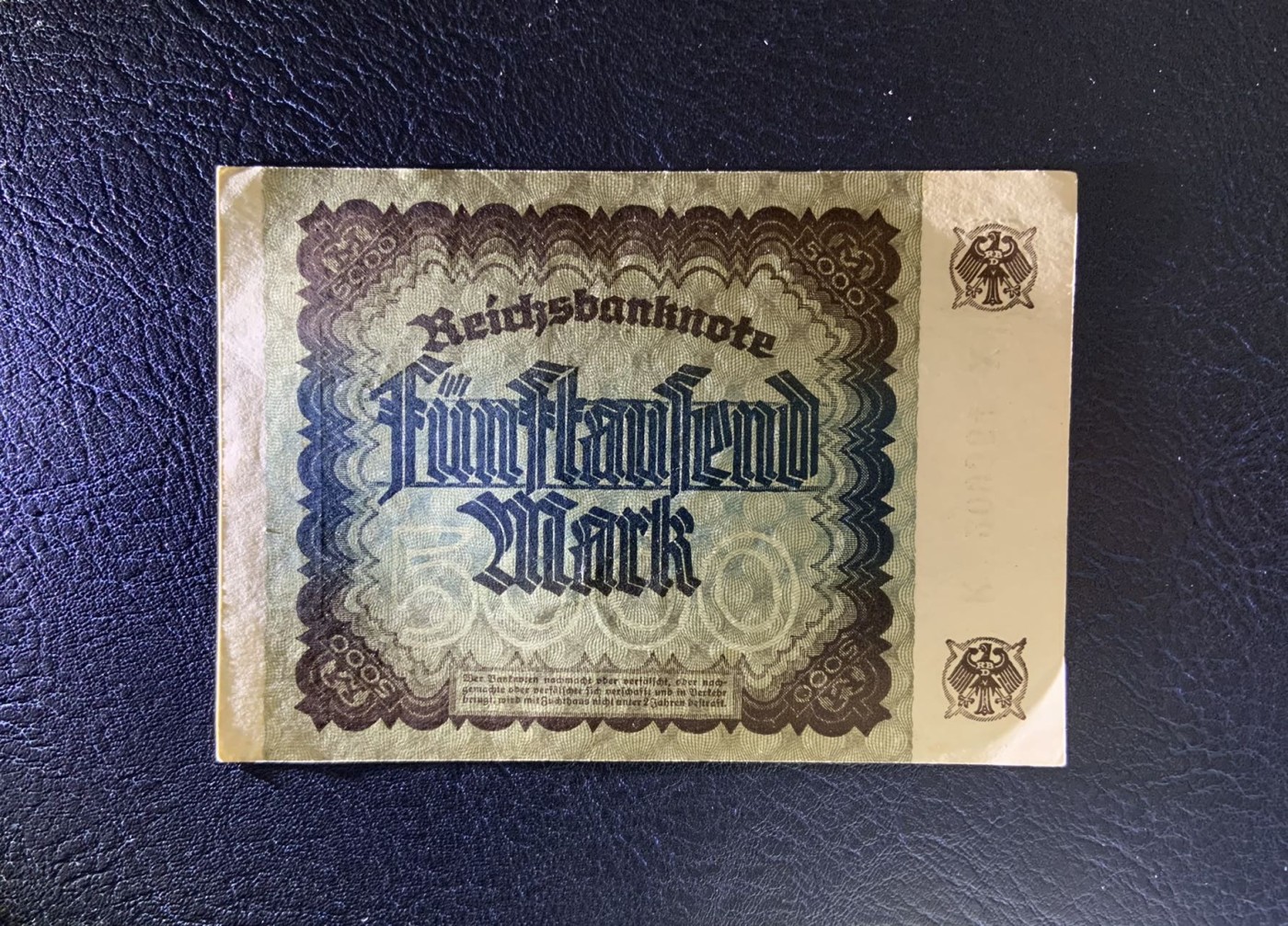 收藏联盟Quantum Auction 第319期拍卖  德国1922年5000马克 品相UNC- 丢勒画作