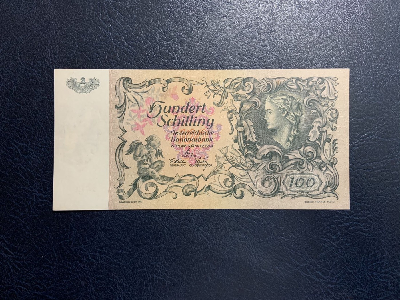 收藏联盟Quantum Auction 第319期拍卖  奥地利1949年100先令 品相如图 经典美人鱼 稀少品种