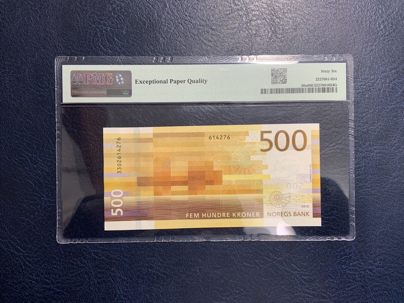 收藏联盟Quantum Auction 第319期拍卖  挪威2018年500克朗 PMG66 RS14斯塔万格号救生船