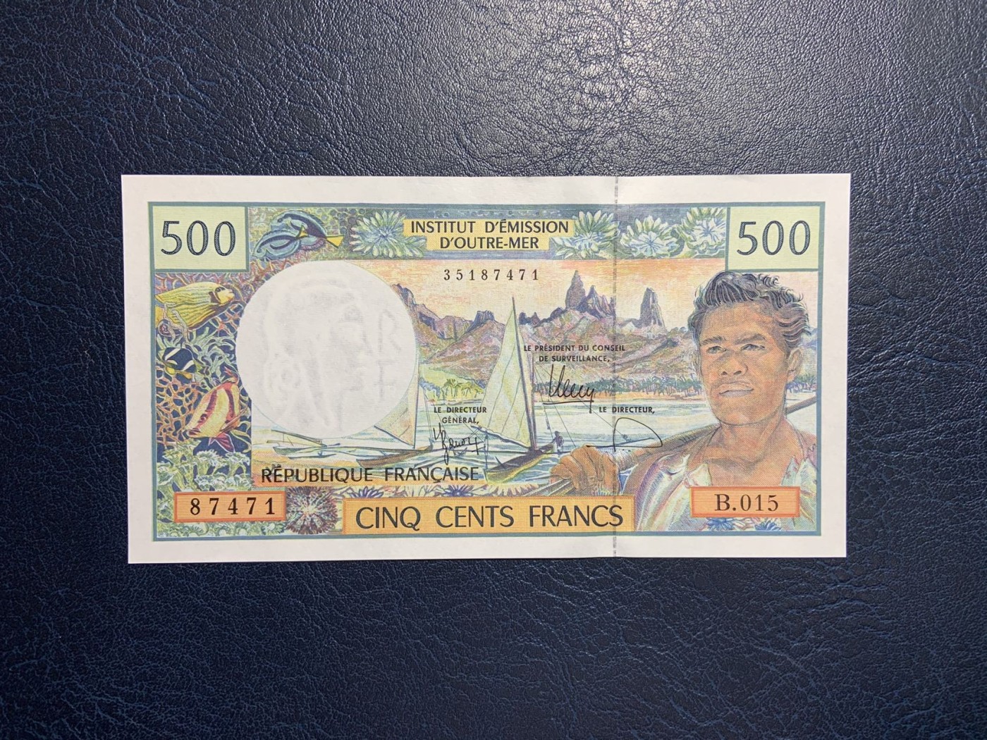 收藏联盟Quantum Auction 第319期拍卖  法属太平洋1992-2012年500法郎 品相UNC 边缘瑕疵