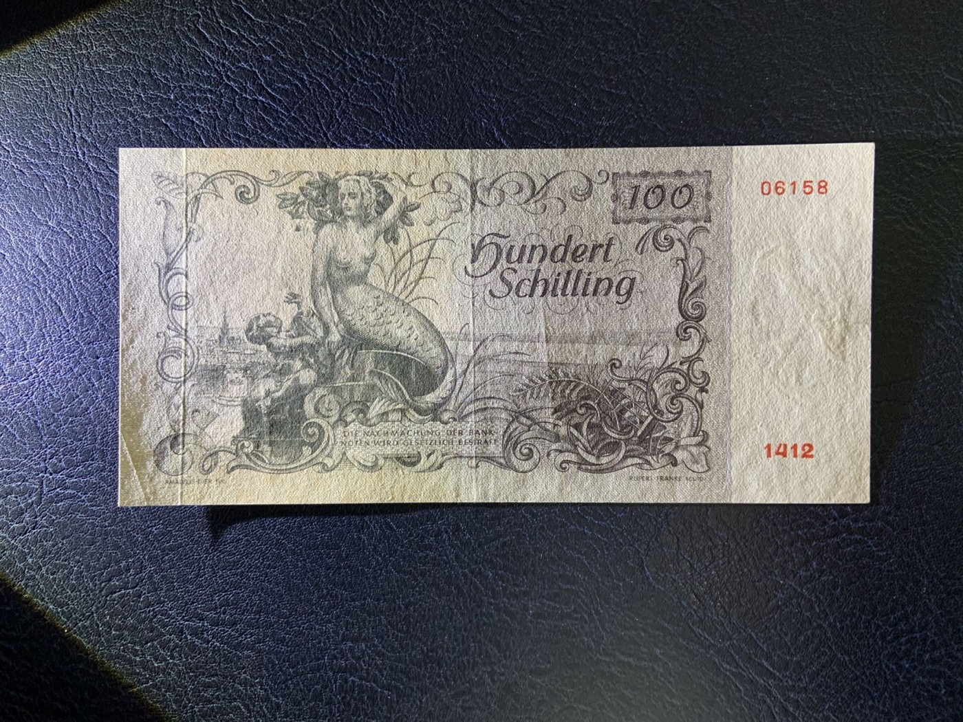 收藏联盟Quantum Auction 第319期拍卖  奥地利1949年100先令 品相如图 经典美人鱼 稀少品种