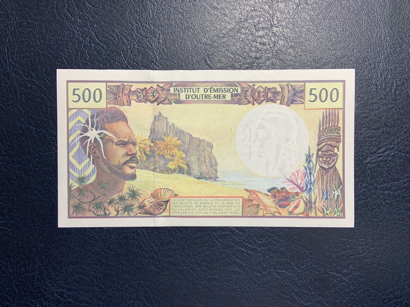 收藏联盟Quantum Auction 第319期拍卖  法属太平洋1992-2012年500法郎 品相UNC 边缘瑕疵