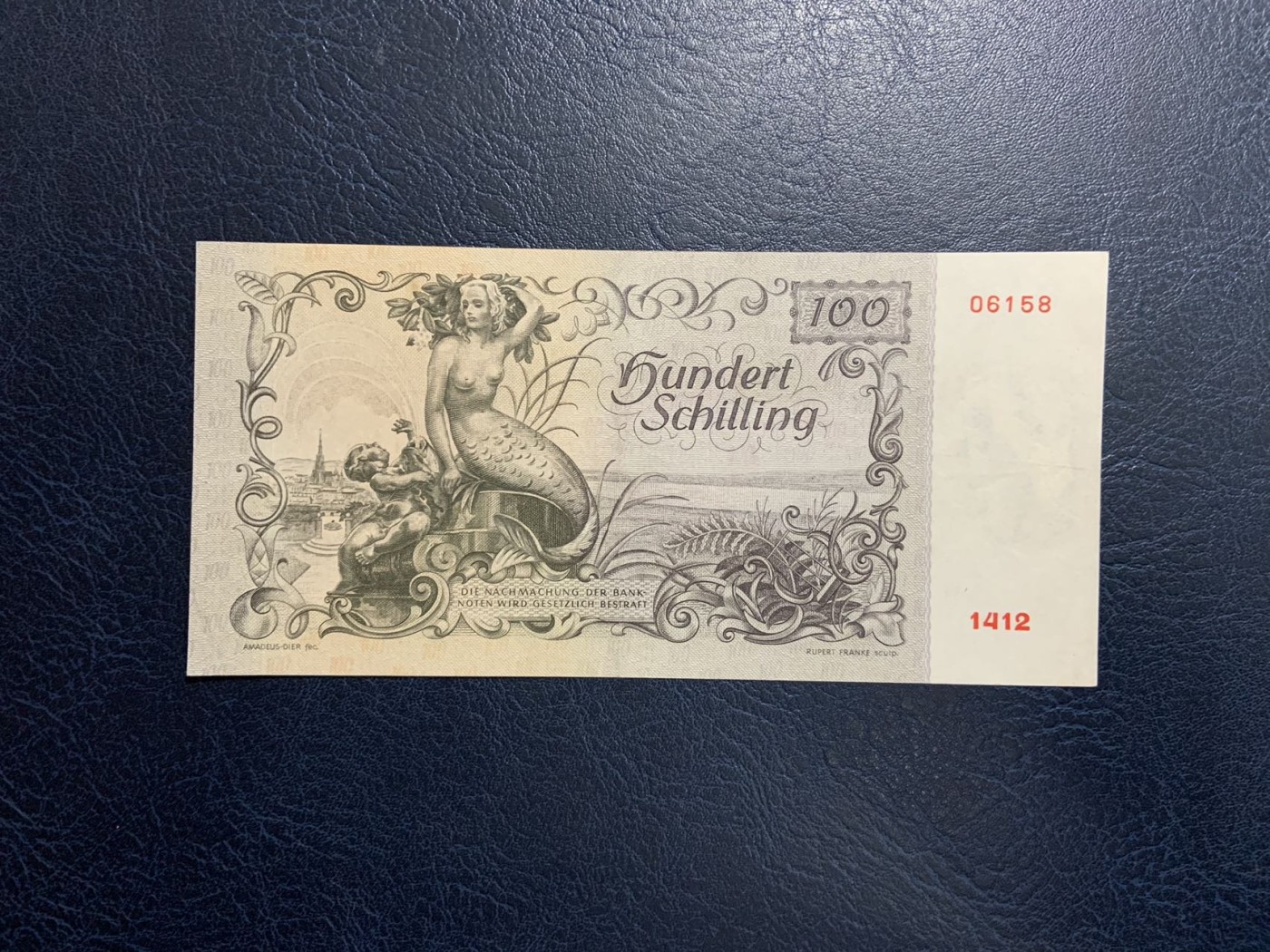 收藏联盟Quantum Auction 第319期拍卖  奥地利1949年100先令 品相如图 经典美人鱼 稀少品种
