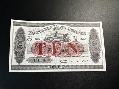 《外钞收藏家》第三百三十三期 - 北爱尔兰 贝尔法斯特银行 196842年 10镑 全新UNC