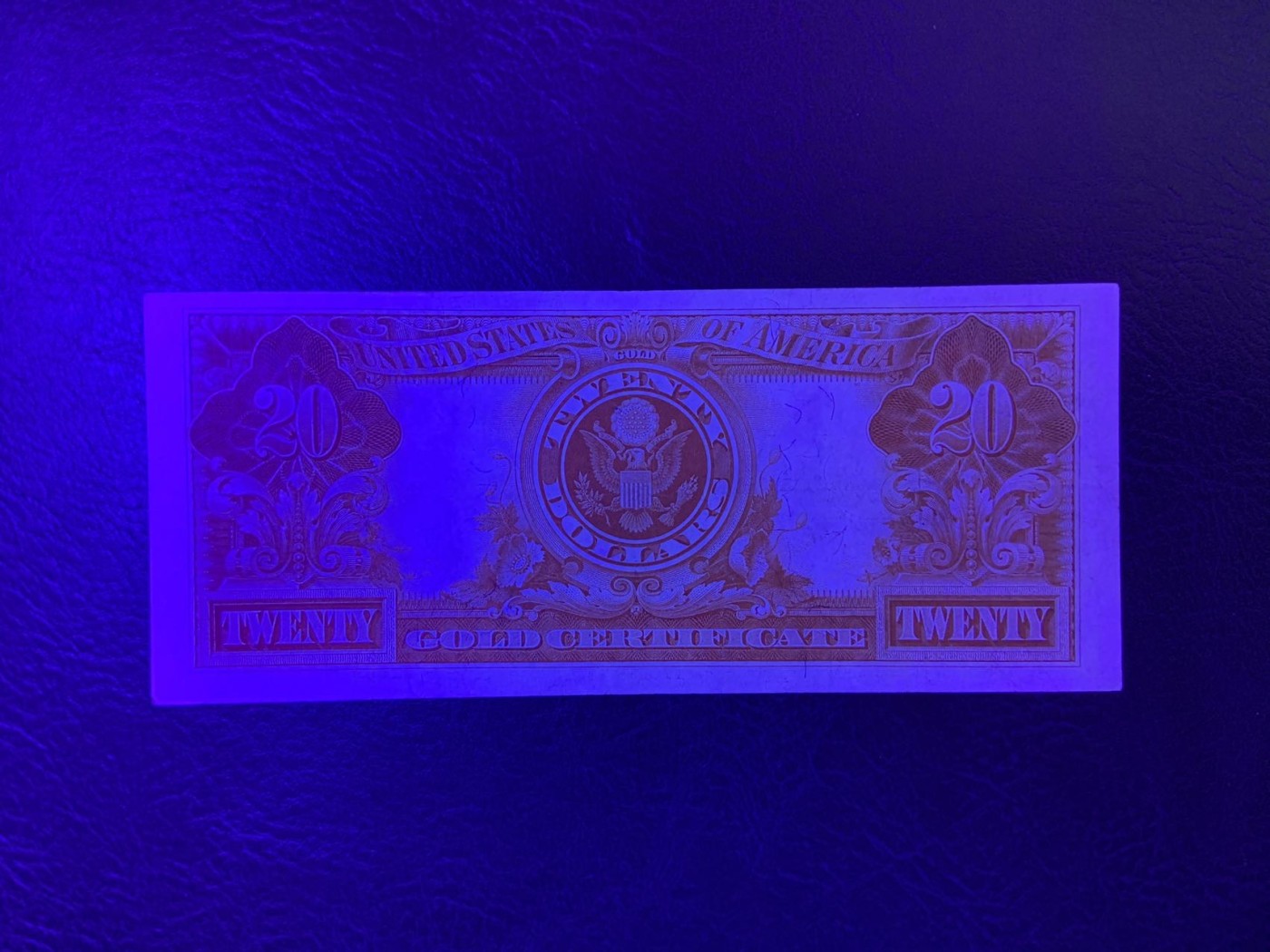 收藏联盟Quantum Auction 第319期拍卖  美国联邦1922年20美元金币券 非全新  品相如图 有个针孔 号码无347