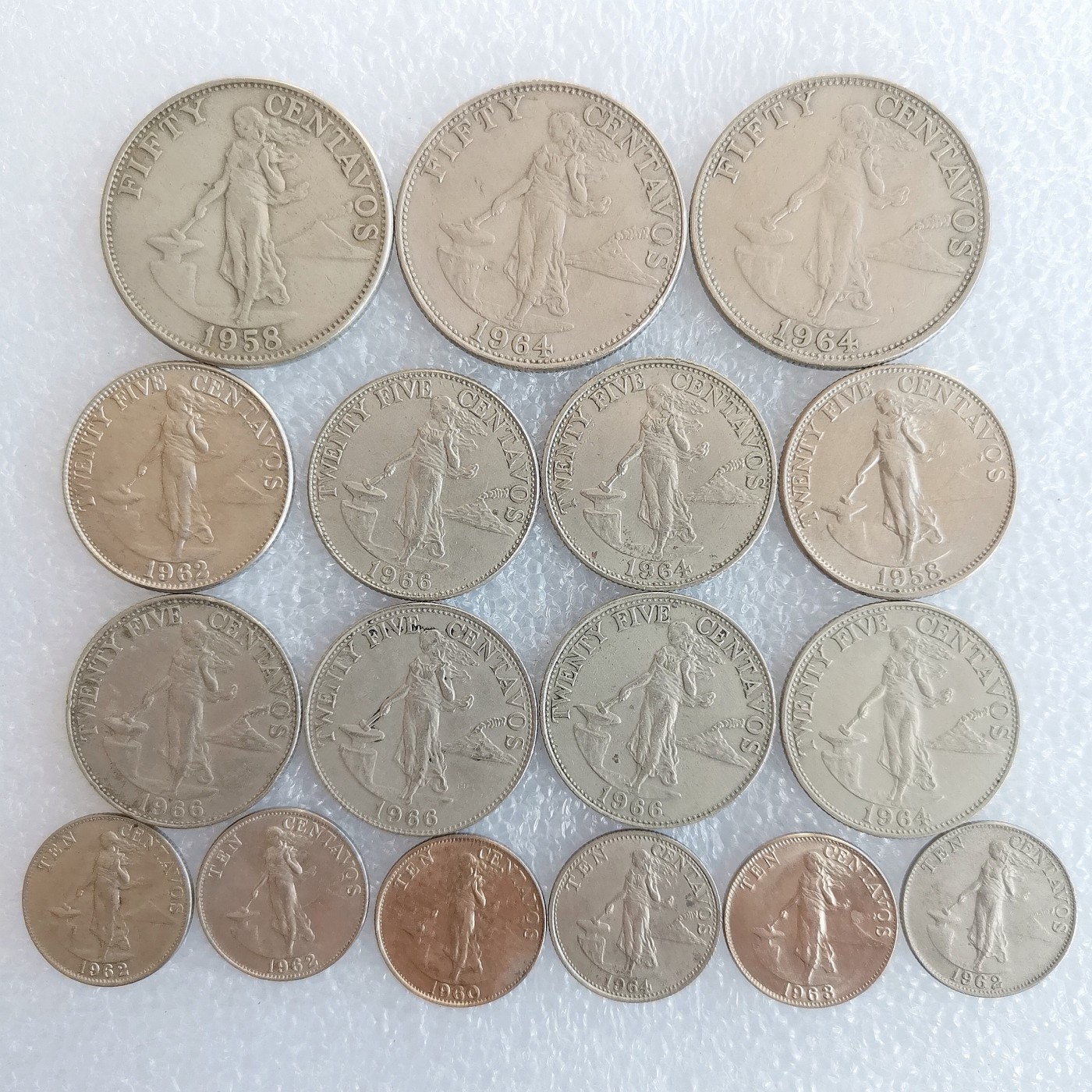 第一海外回流一元起拍收藏 散币场 第59期 菲律宾多个面值 打铁女神