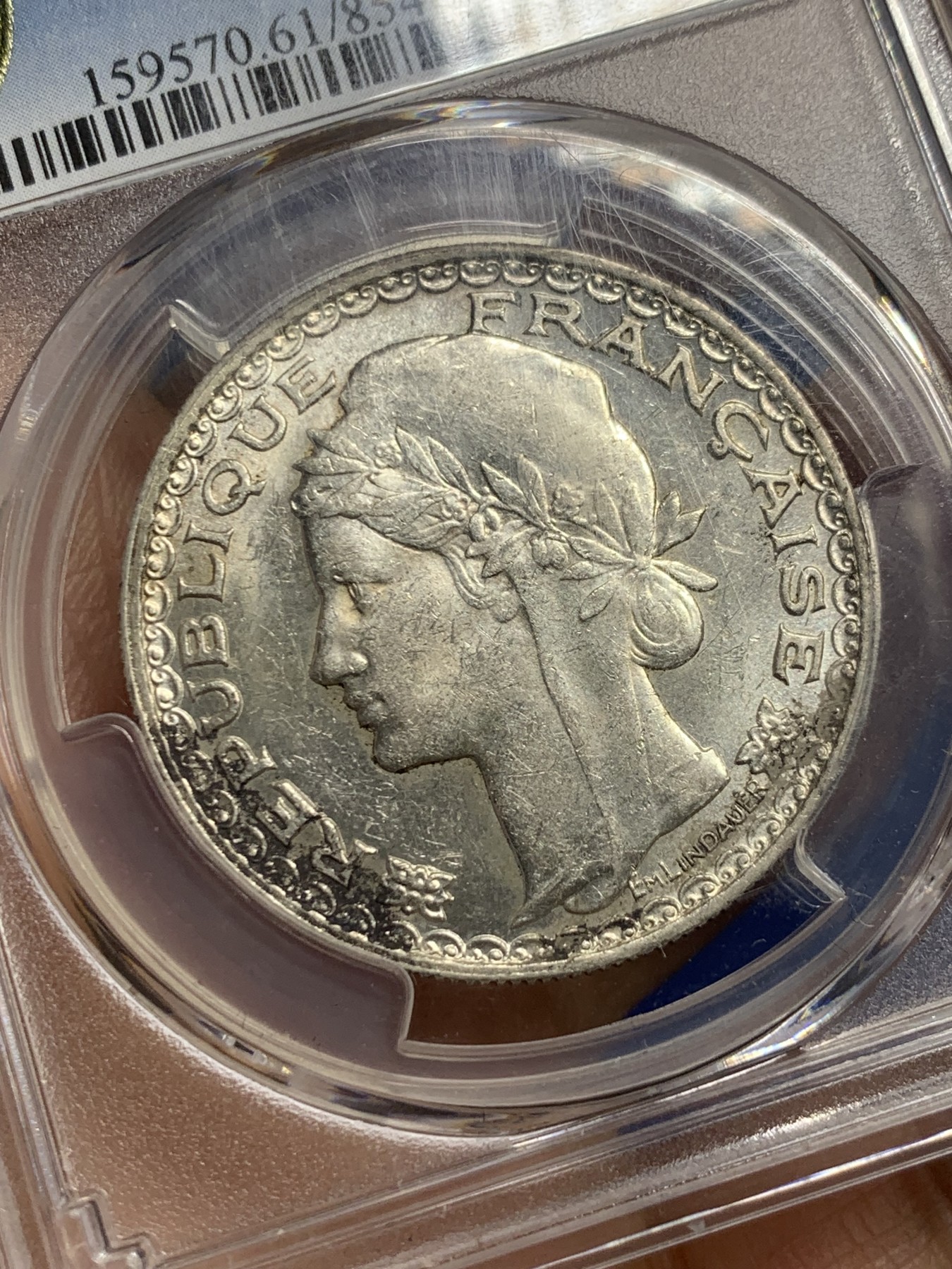 《竞宝斋》第235场-周日，周一，周二，周三 疯狂4连拍 (全场包邮) PCGS-MS61 法属印支 1931年皮阿斯特