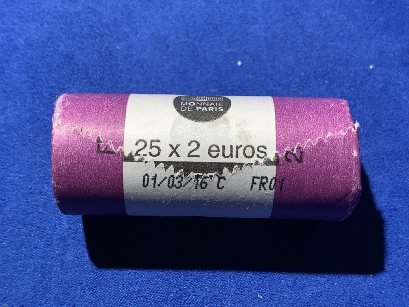 《竞宝斋》第235场-周日，周一，周二，周三 疯狂4连拍 (全场包邮) 2016年 法国欧洲杯2欧元纪念币（UEFA） 原卷未拆 25枚 面值50欧元