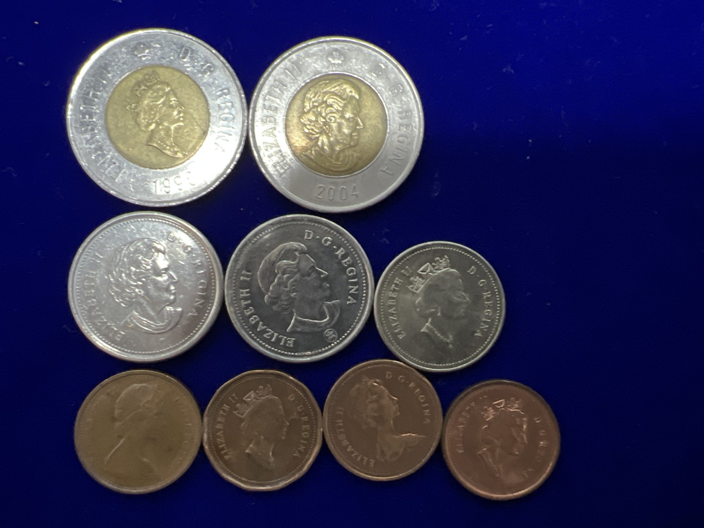 飞翔风筝第十场世界钱币 加拿大9枚硬币