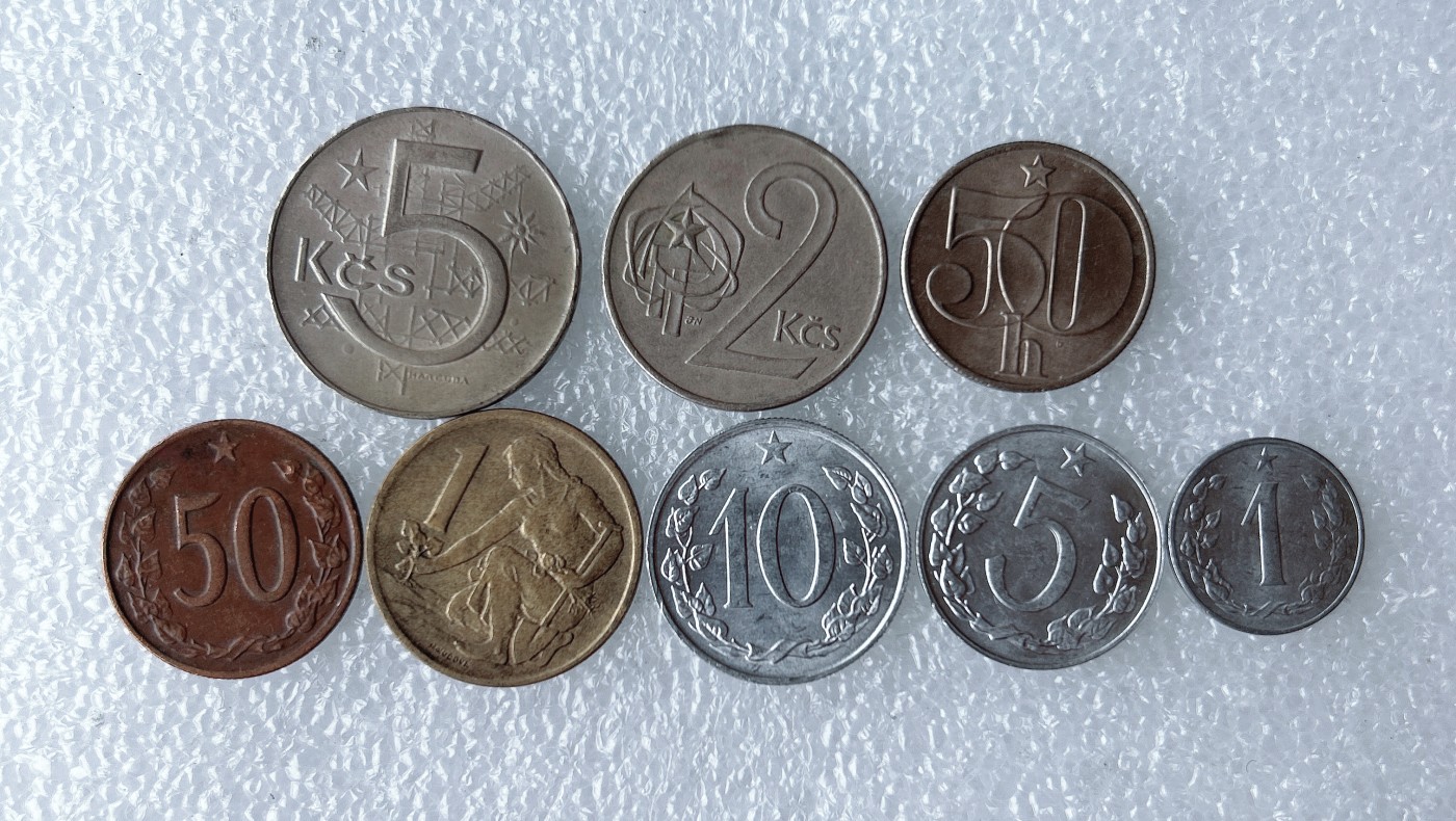 第一海外回流一元起拍收藏 散币场 第59期 捷克斯洛伐克硬币 8枚