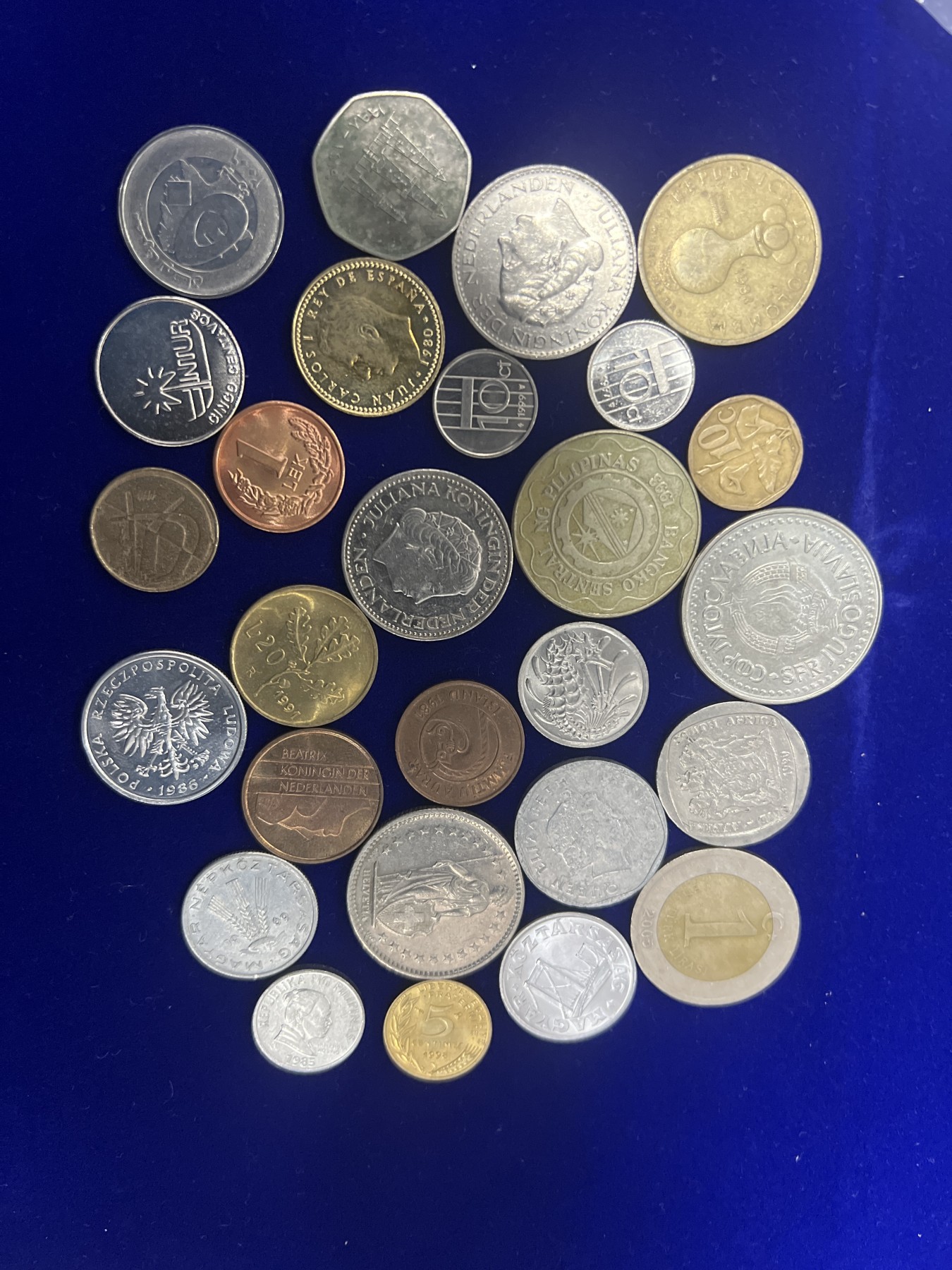 飞翔风筝第十场世界钱币 外国硬币27枚