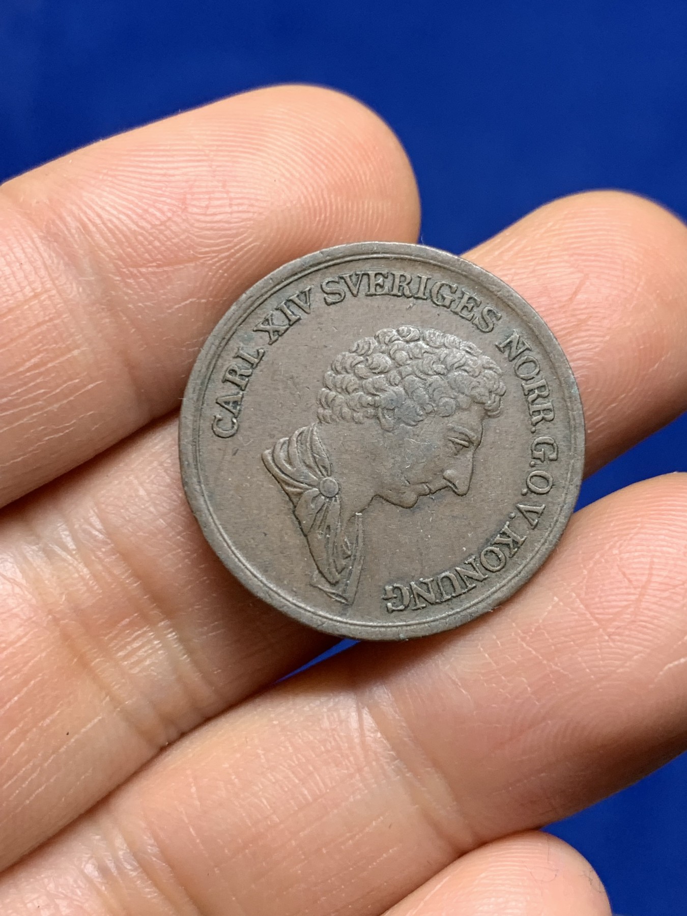 《竞宝斋》第235场-周日，周一，周二，周三 疯狂4连拍 (全场包邮) 1836年瑞典王国2/3先令铜币