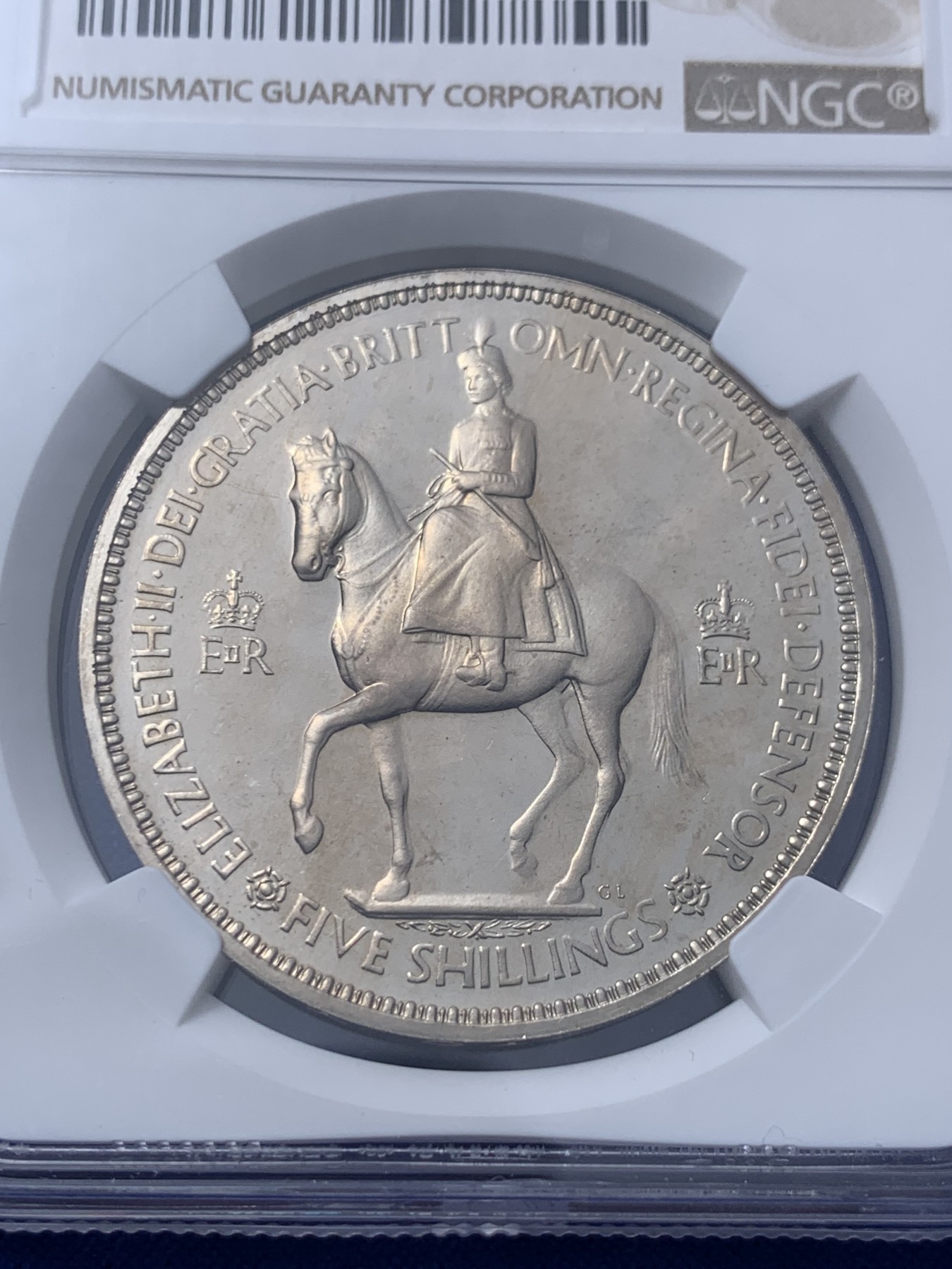 《竞宝斋》第235场-周日，周一，周二，周三 疯狂4连拍 (全场包邮) NGC PF64CAMEO 1953年英女王伊丽莎白加冕精制镍币