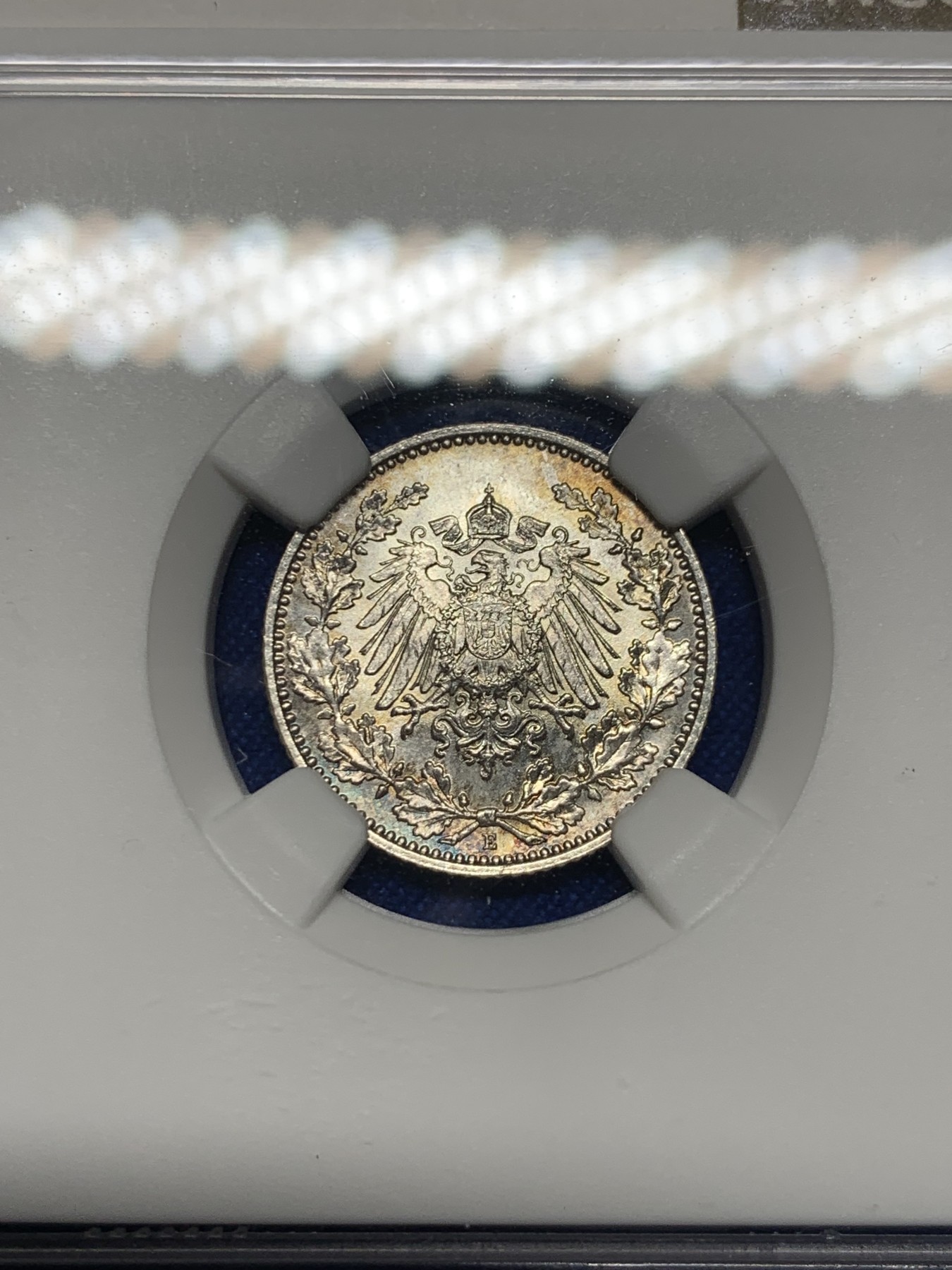 《竞宝斋》第235场-周日，周一，周二，周三 疯狂4连拍 (全场包邮) NGC MS66 德国1916年长翅1/2马克 高分彩光