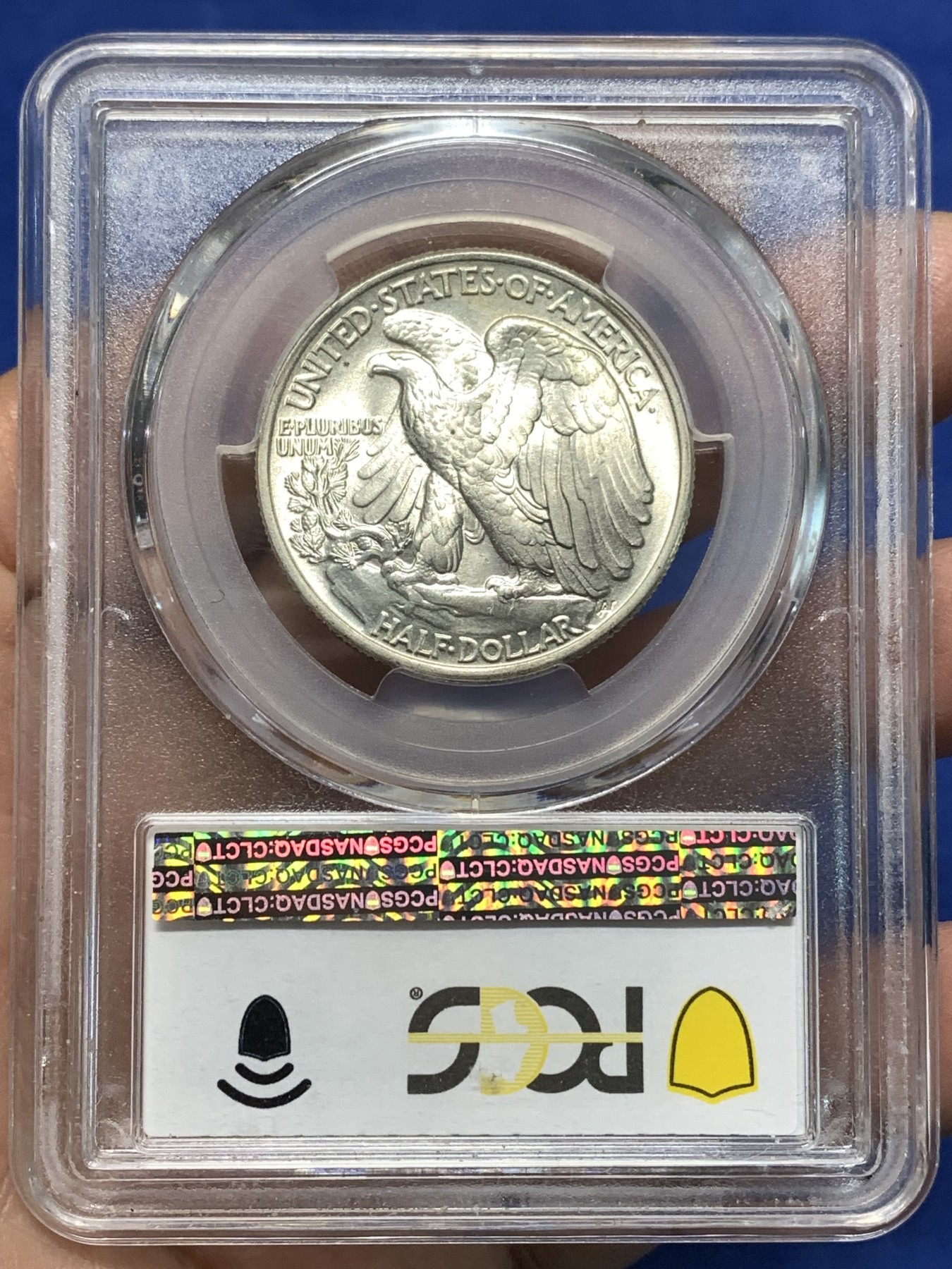 《竞宝斋》第235场-周日，周一，周二，周三 疯狂4连拍 (全场包邮) PCGS MS64 美国1946年行走女神半美元银币