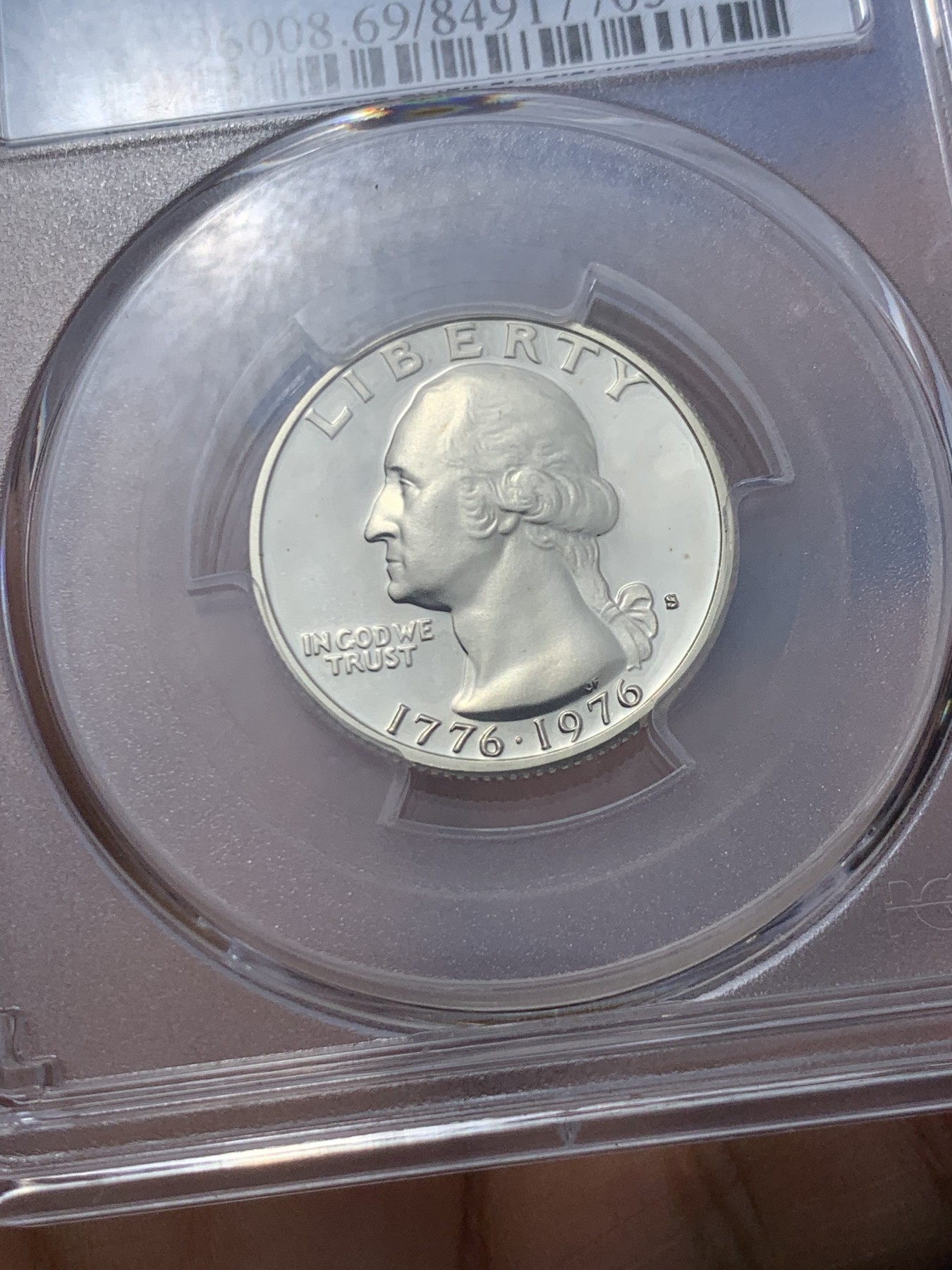 《竞宝斋》第235场-周日，周一，周二，周三 疯狂4连拍 (全场包邮) PCGS PR69 美国1976国庆精制银币