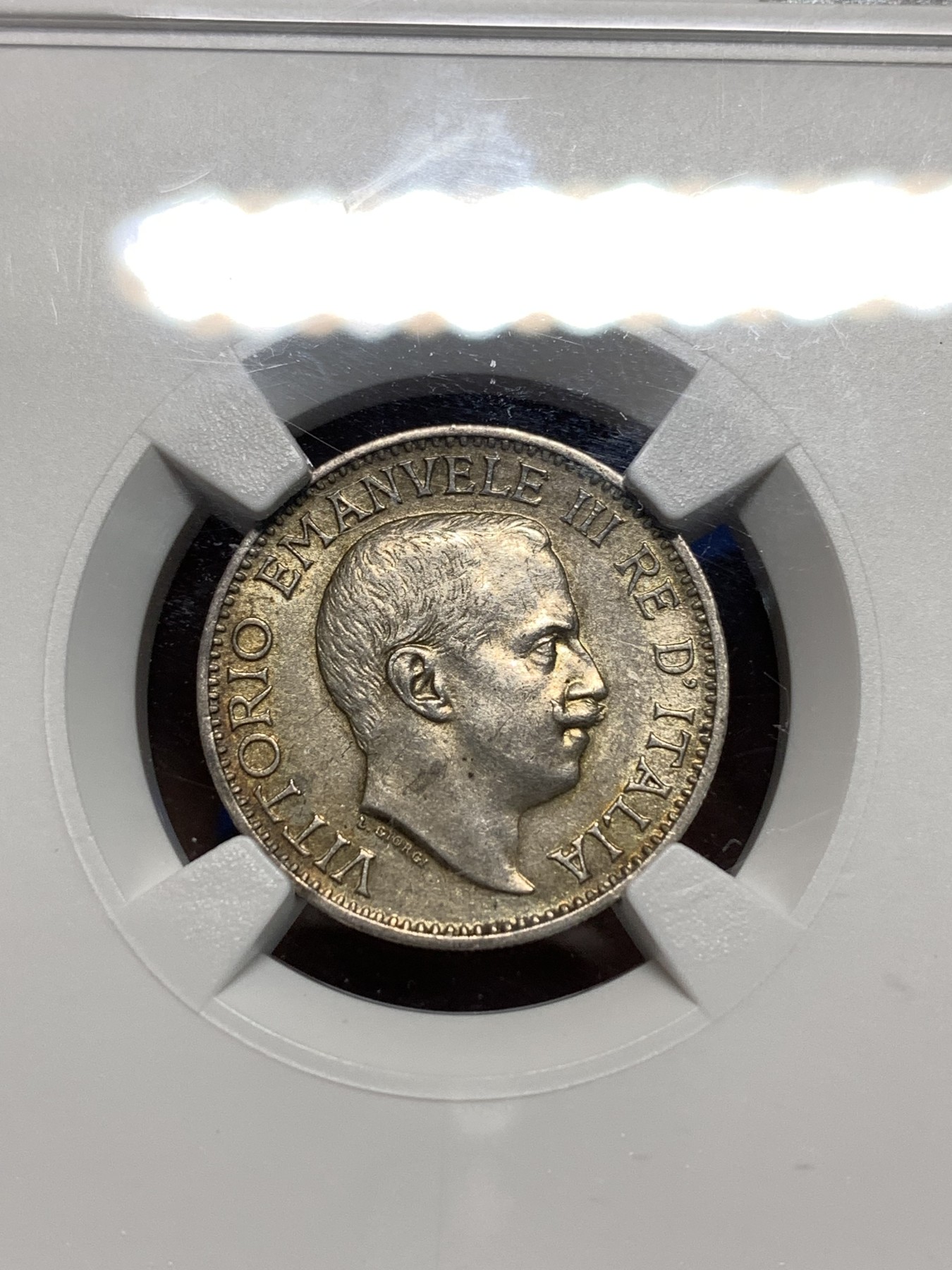 《竞宝斋》第235场-周日，周一，周二，周三 疯狂4连拍 (全场包邮) NGC-AU58 意属索马里1/4卢比银币