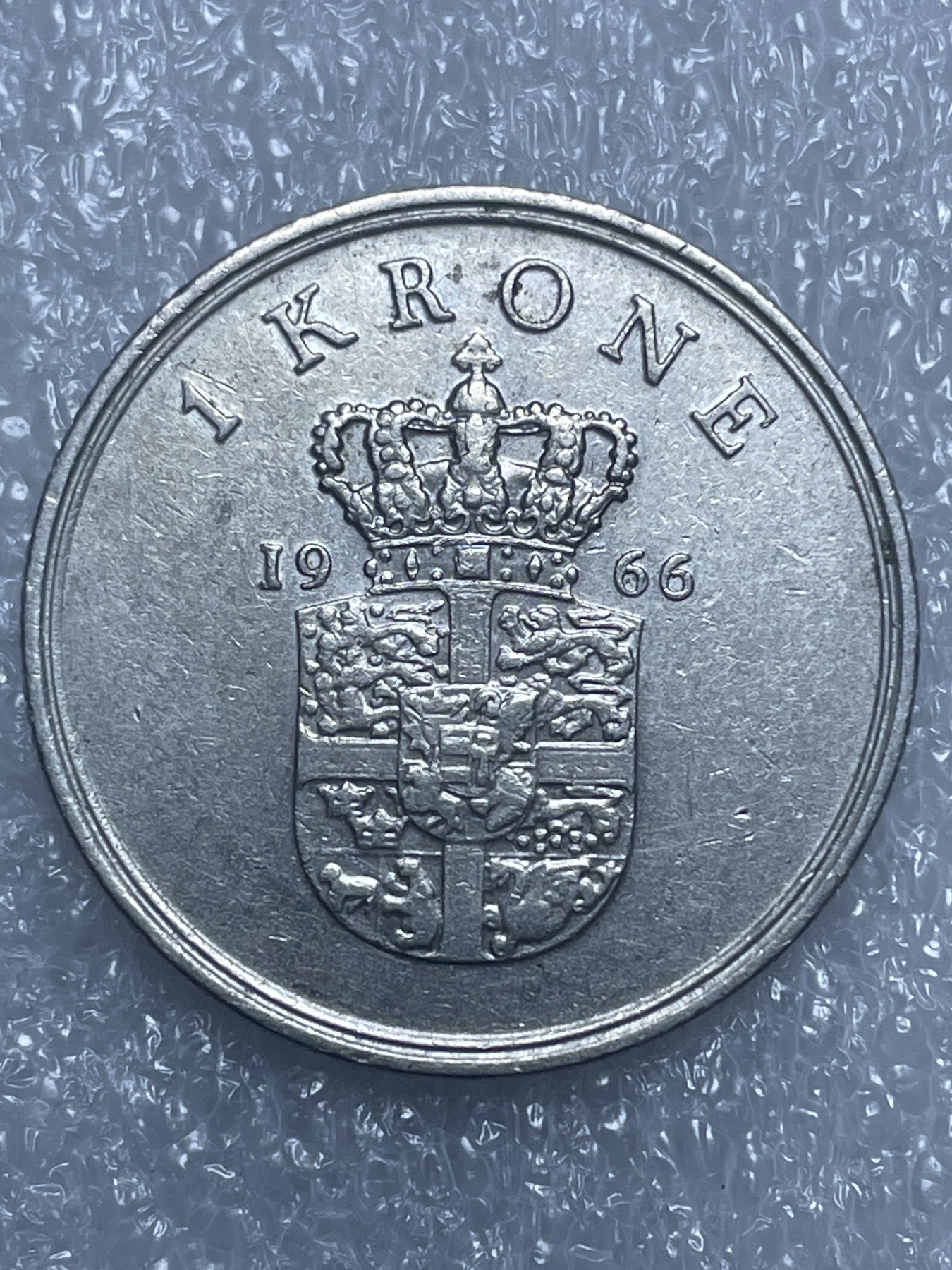 神仙姐姐散币好品专场第十九期（无佣金满邮自动发出 1966 年丹麦 1 克朗